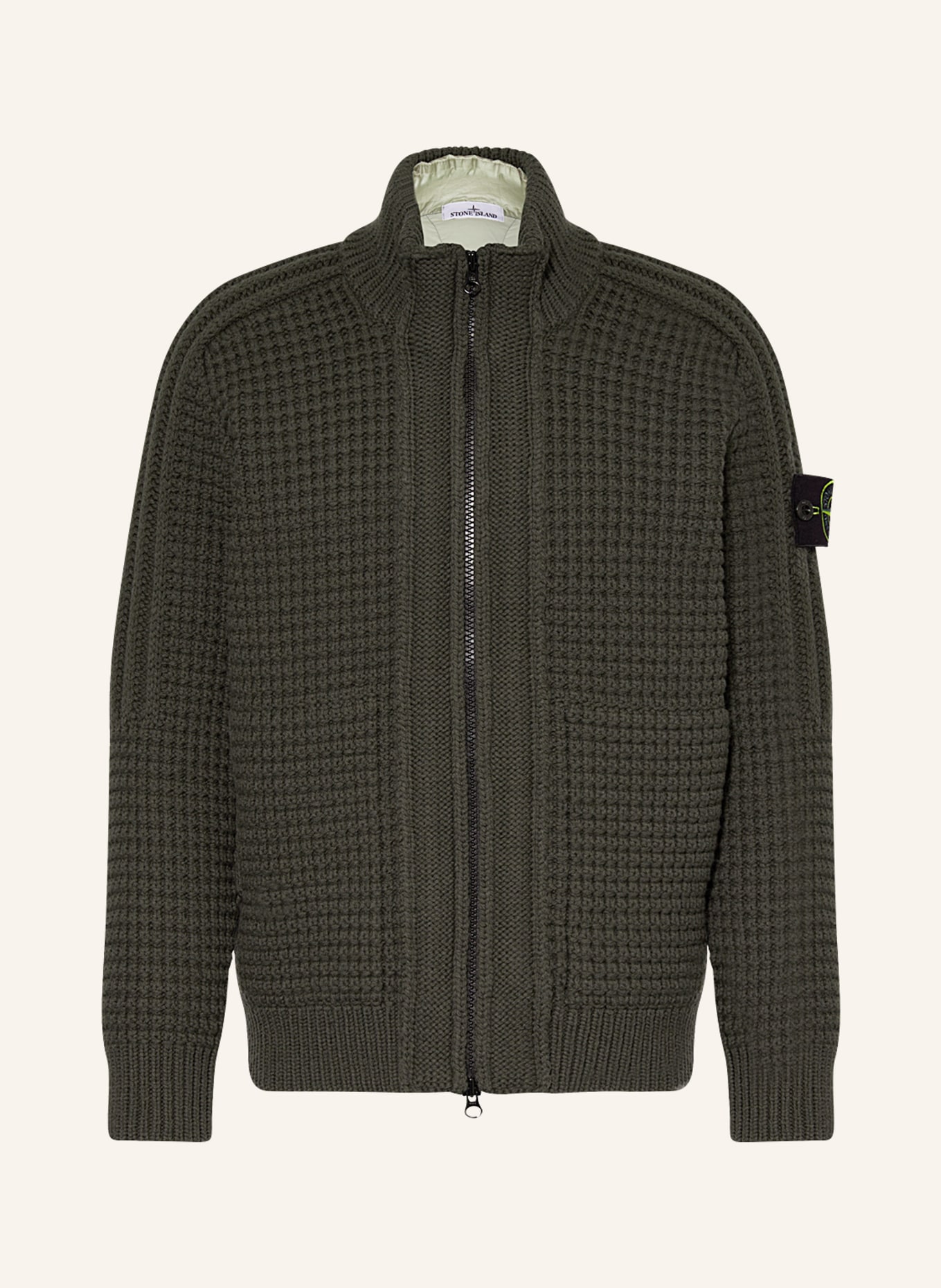 STONE ISLAND 2-in-1 down jacket, Color: DARK GREEN/ LIGHT GREEN (Image 1)