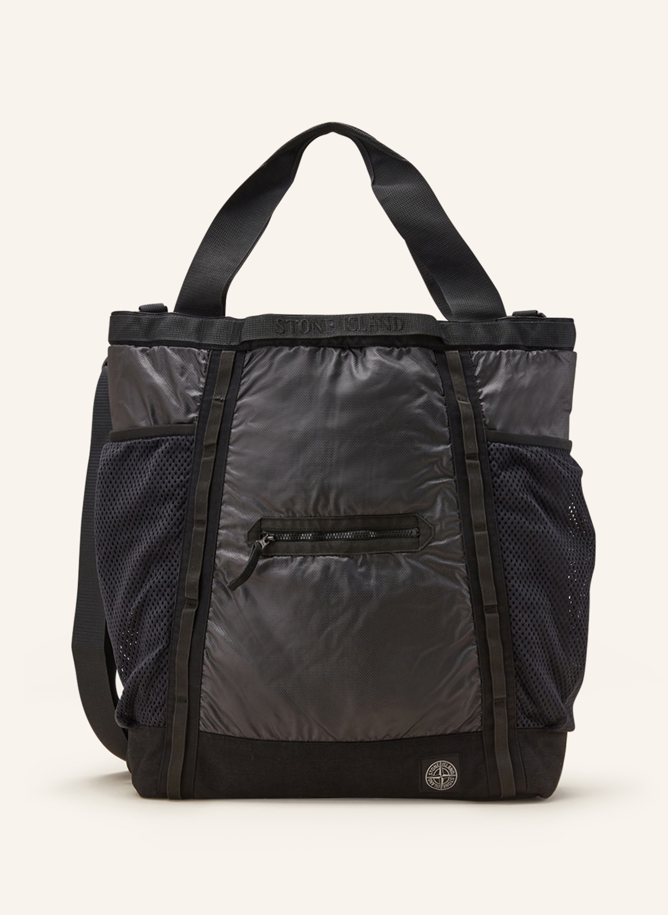 STONE ISLAND 2-in-1 backpack, Color: BLACK (Image 1)