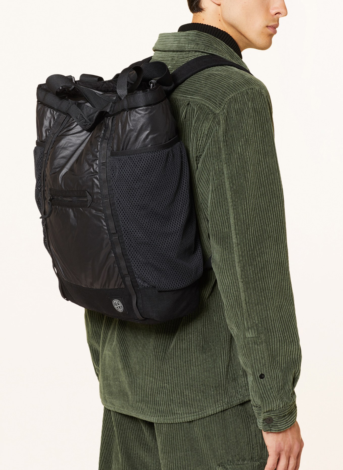 STONE ISLAND 2-in-1 backpack, Color: BLACK (Image 5)