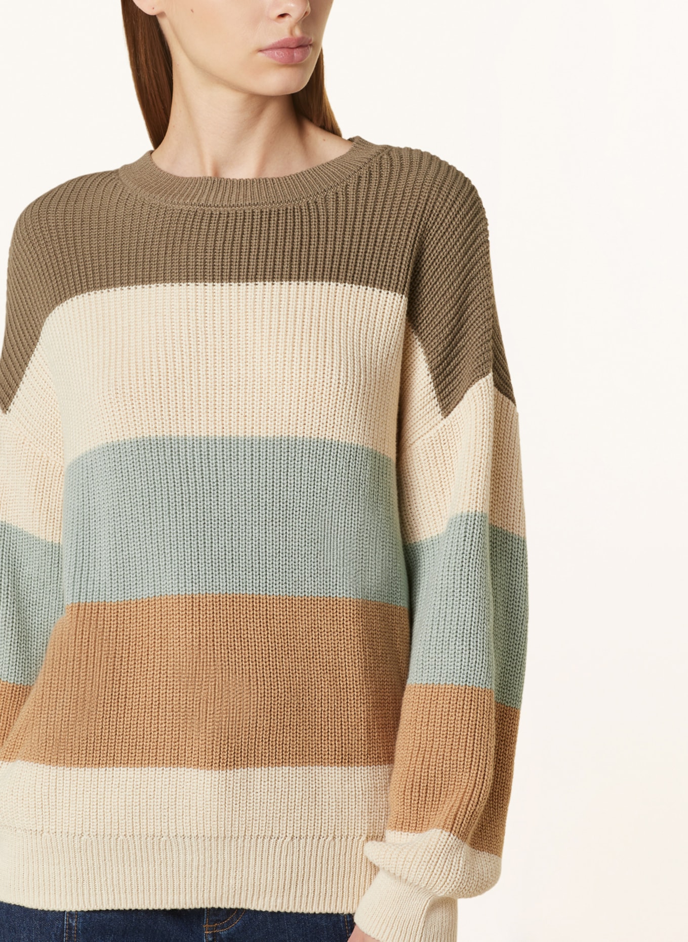 mavi Sweater, Color: GREEN/ CREAM/ BEIGE (Image 4)