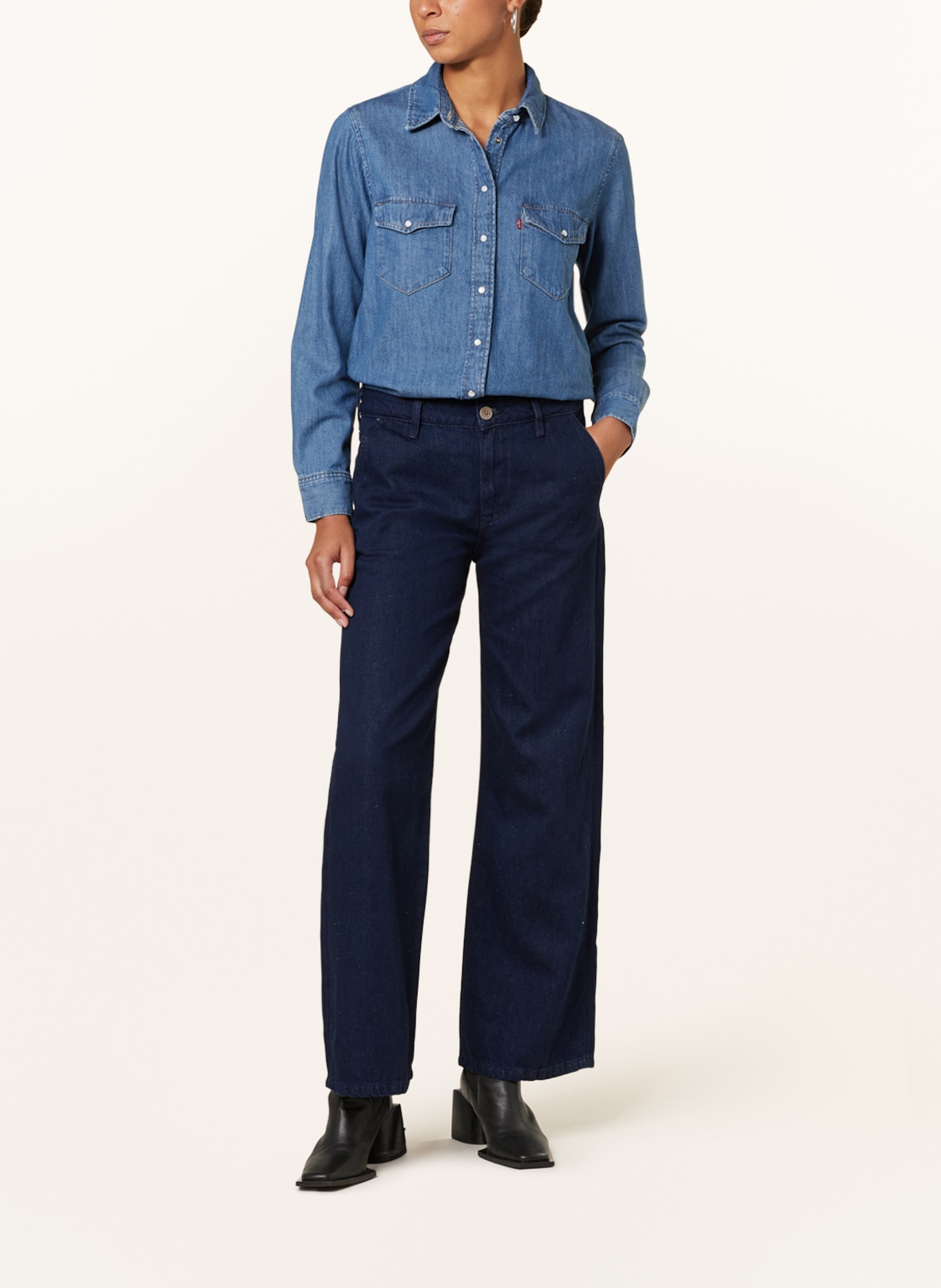 mavi Flared jeans MIRACLE, Color: 85044 ink blue hemp (Image 2)