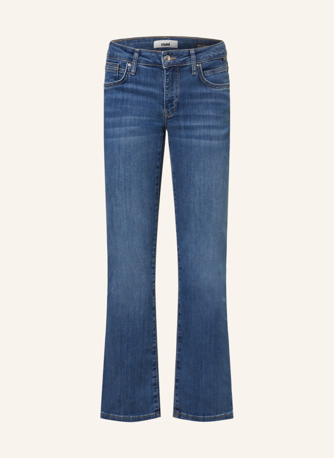 mavi Bootcut Jeans BELLA, Farbe: 84798 mid blue str (Bild 1)