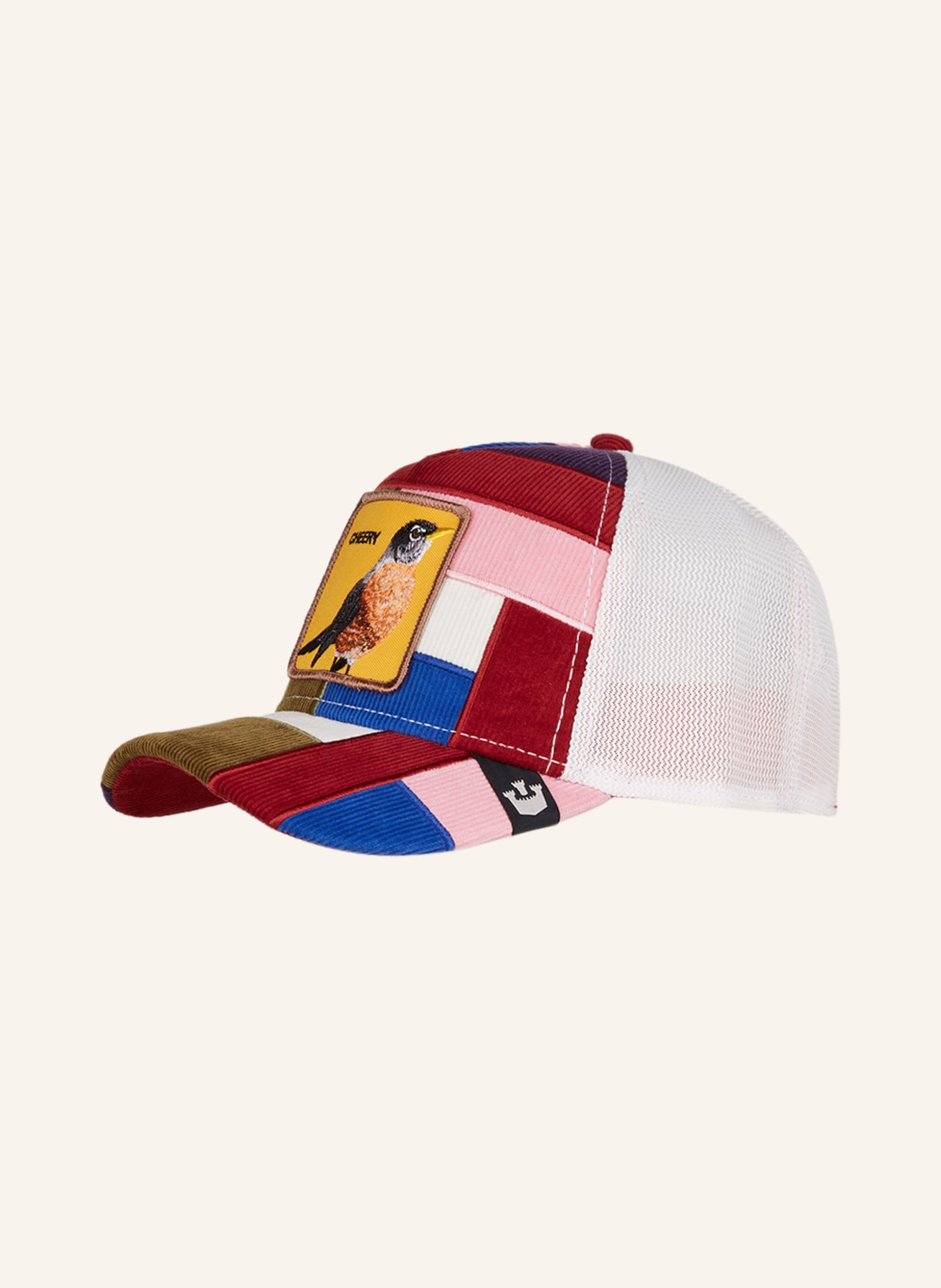 GOORIN BROS. Cap RIGHT SIDE OF THE BED in mixed materials, Color: WHITE/ RED/ PINK (Image 1)
