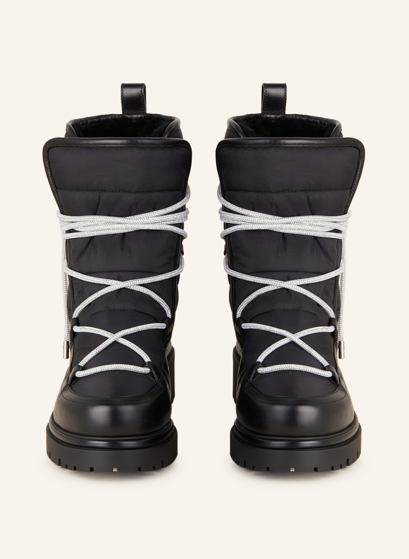 RENE CAOVILLA Boots ASPEN with decorative gems, Color: BLACK (Image 3)