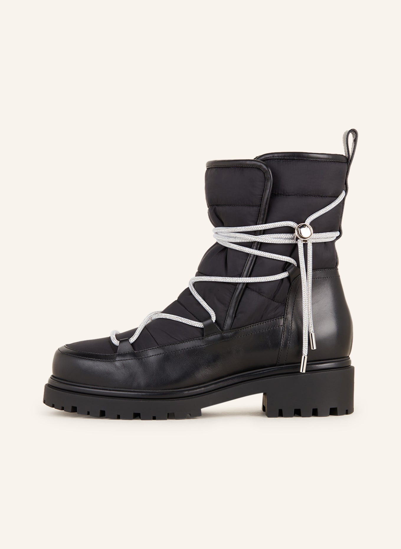RENE CAOVILLA Boots ASPEN with decorative gems, Color: BLACK (Image 4)