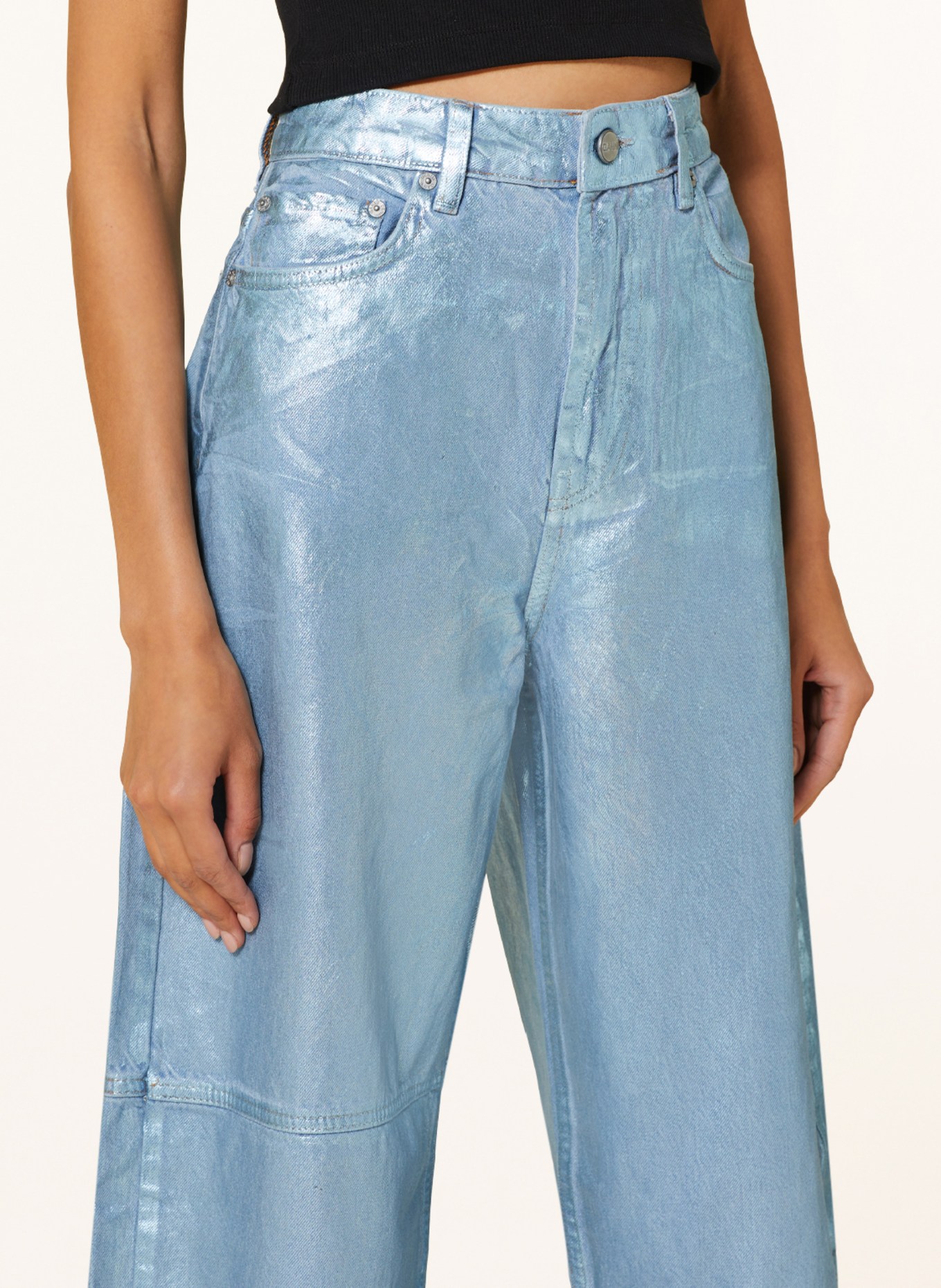 GANNI Coated jeans, Color: 694 HEATHER (Image 5)