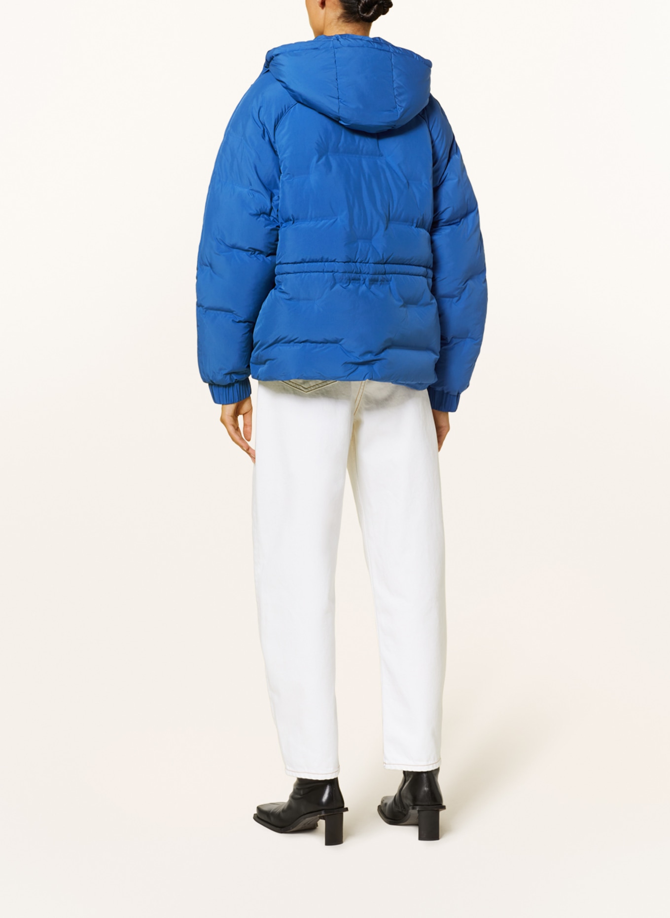 GANNI Quilted jacket with detachable hood, Color: BLUE (Image 3)