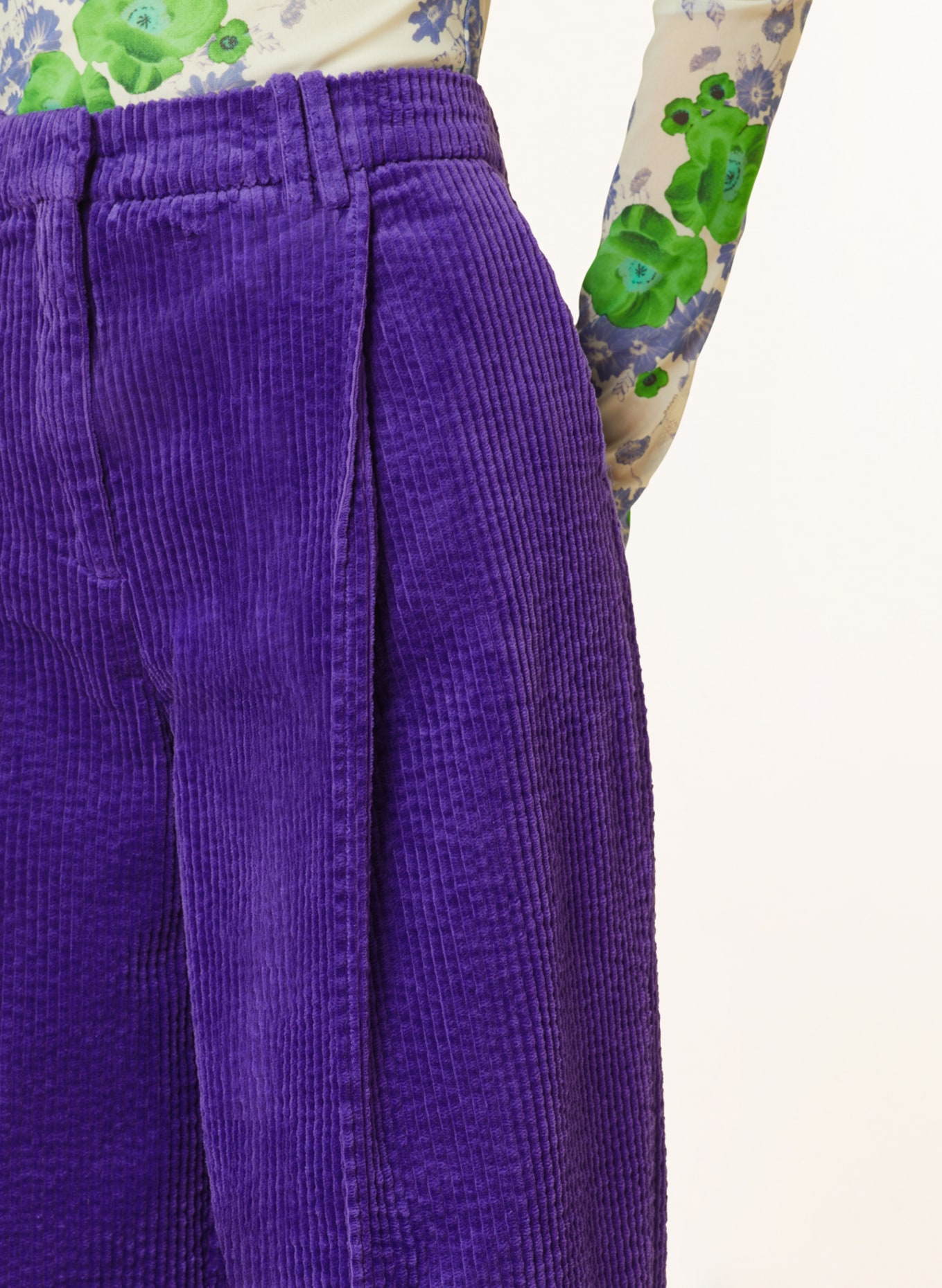 GANNI Corduroy trousers, Color: PURPLE (Image 5)