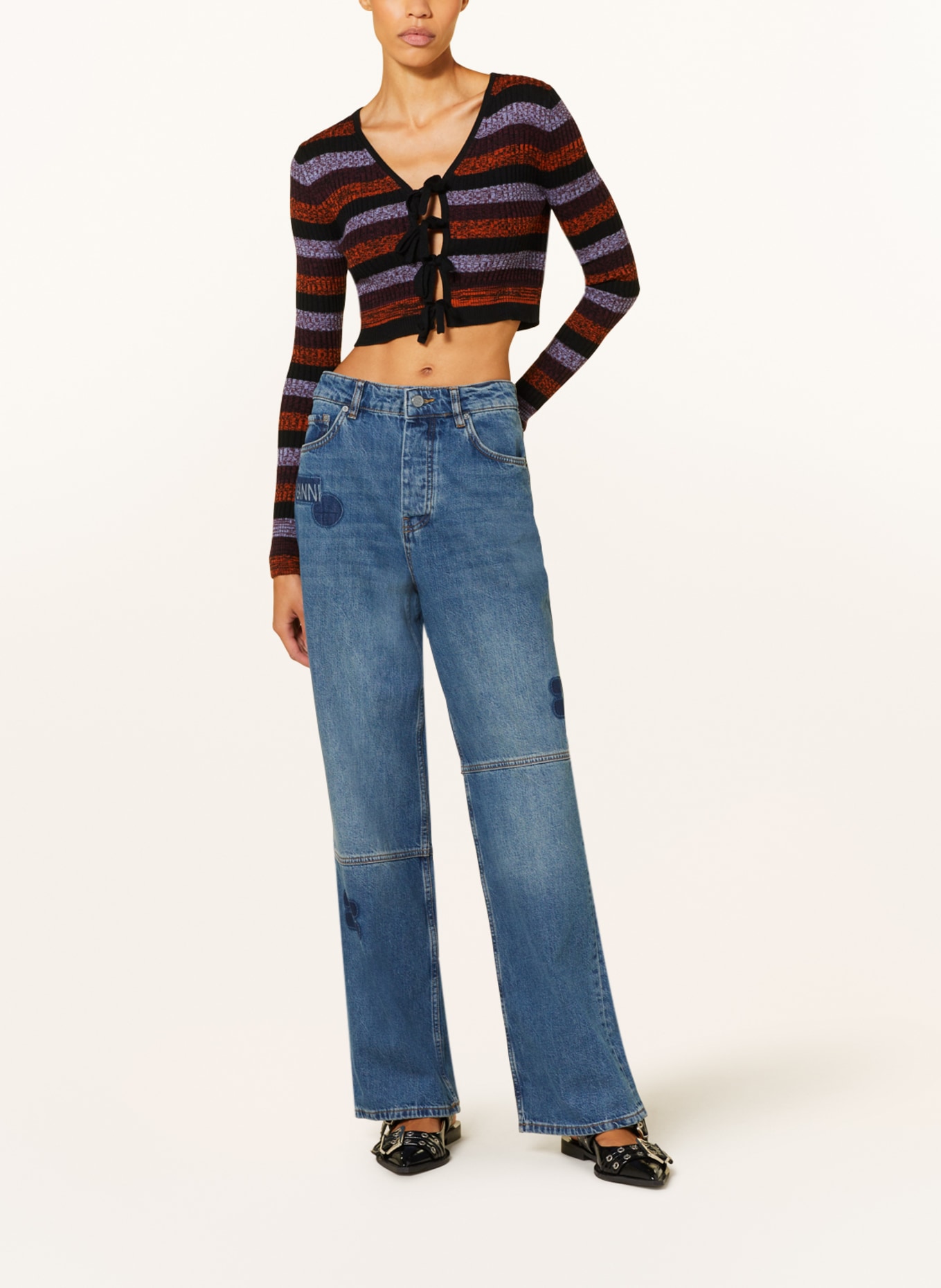 GANNI Straight Jeans, Farbe: 091 TINT WASH (Bild 2)