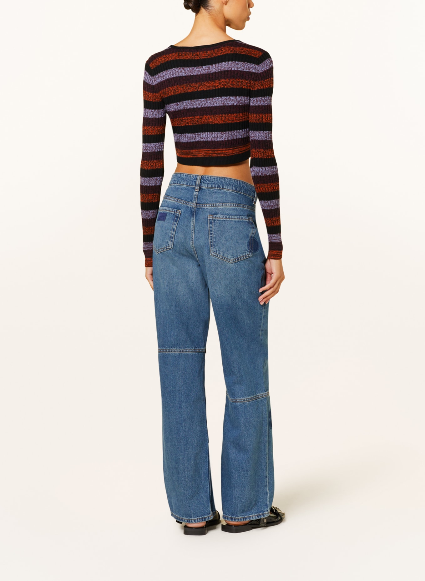 GANNI Straight Jeans, Farbe: 091 TINT WASH (Bild 3)