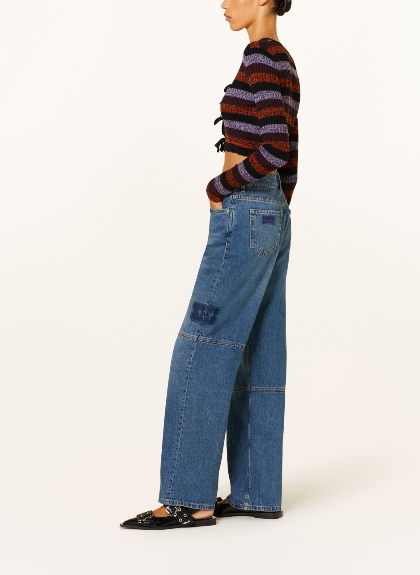 GANNI Straight Jeans, Farbe: 091 TINT WASH (Bild 4)