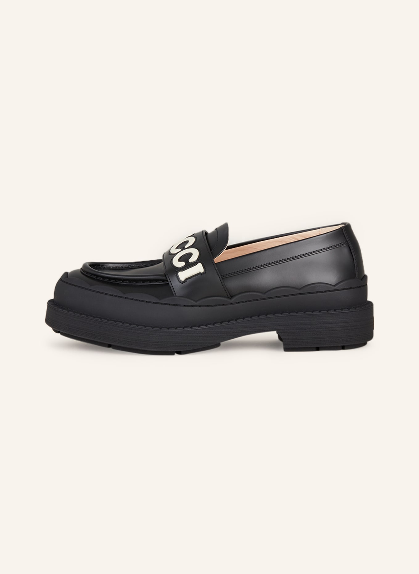 GUCCI Loafers, Color: 1085 BLACK/BLACK/N.MY.WHI (Image 4)
