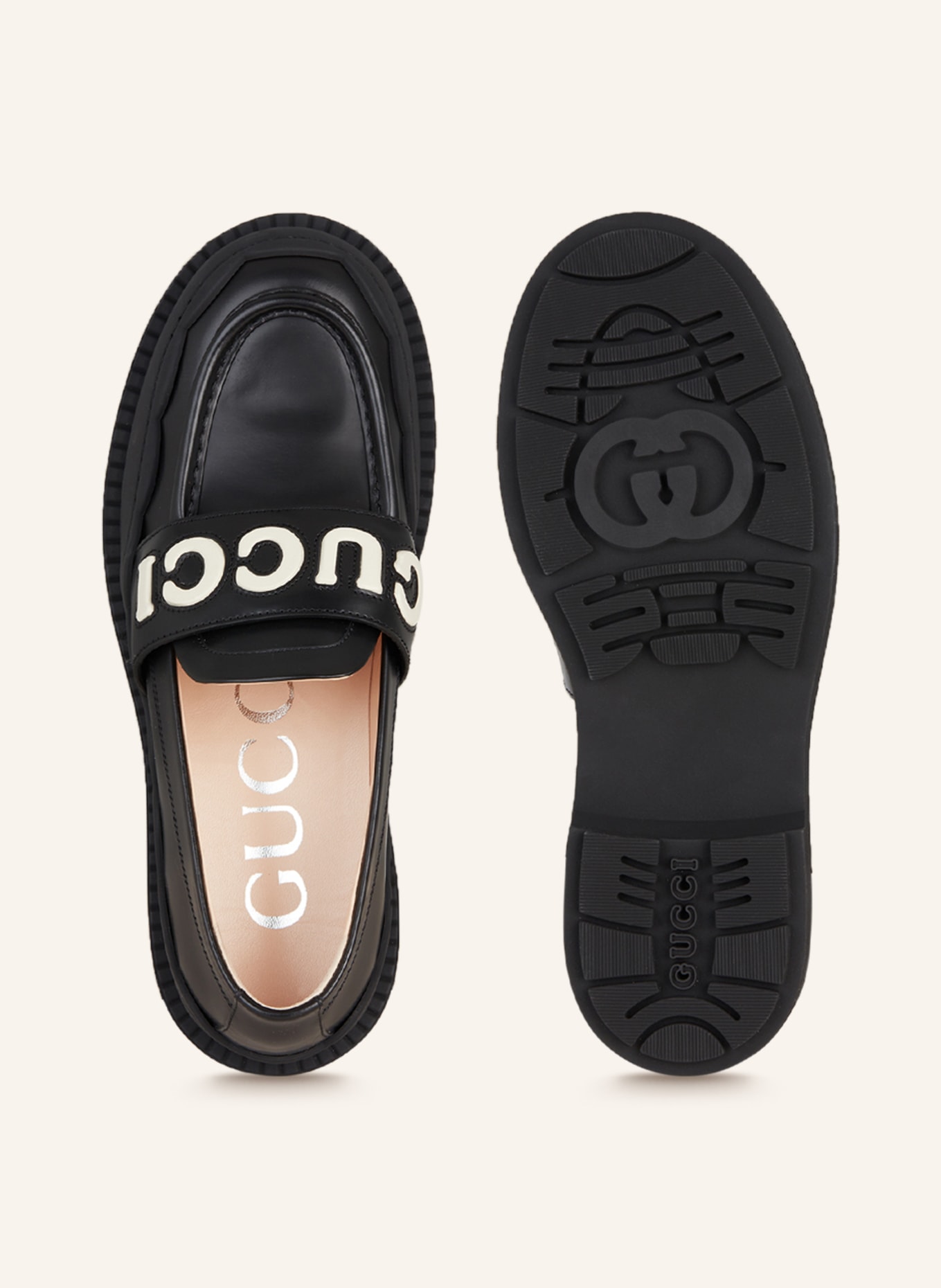 GUCCI Loafers, Color: 1085 BLACK/BLACK/N.MY.WHI (Image 5)