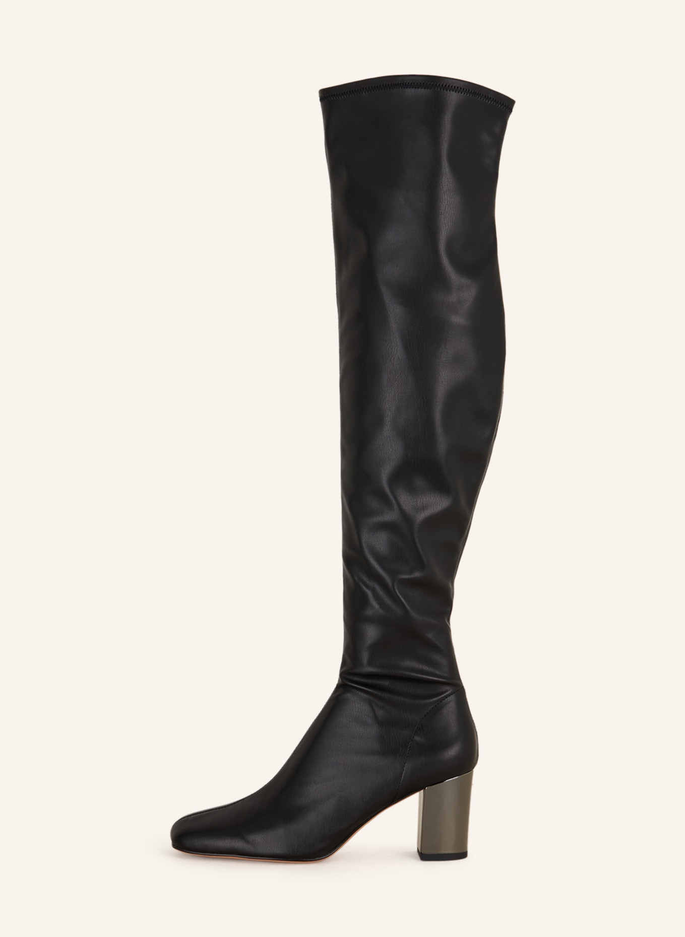 Lola Cruz Over the knee boots, Color: BLACK (Image 4)