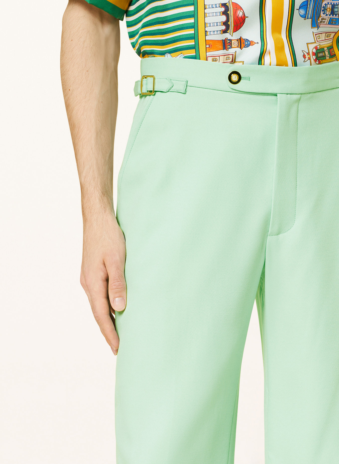 Casablanca Spodnie garniturowe regular fit, Kolor: MIĘTOWY (Obrazek 6)