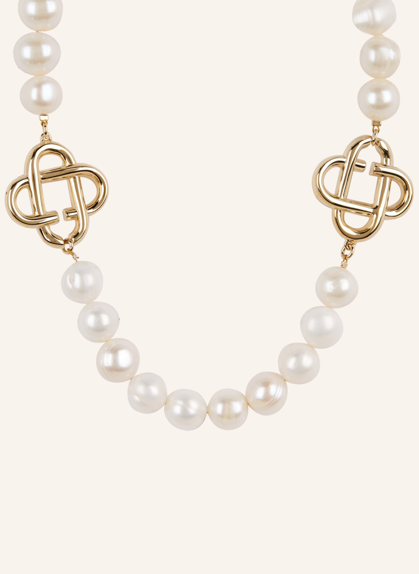 Casablanca Necklace, Color: GOLD/ WHITE (Image 1)