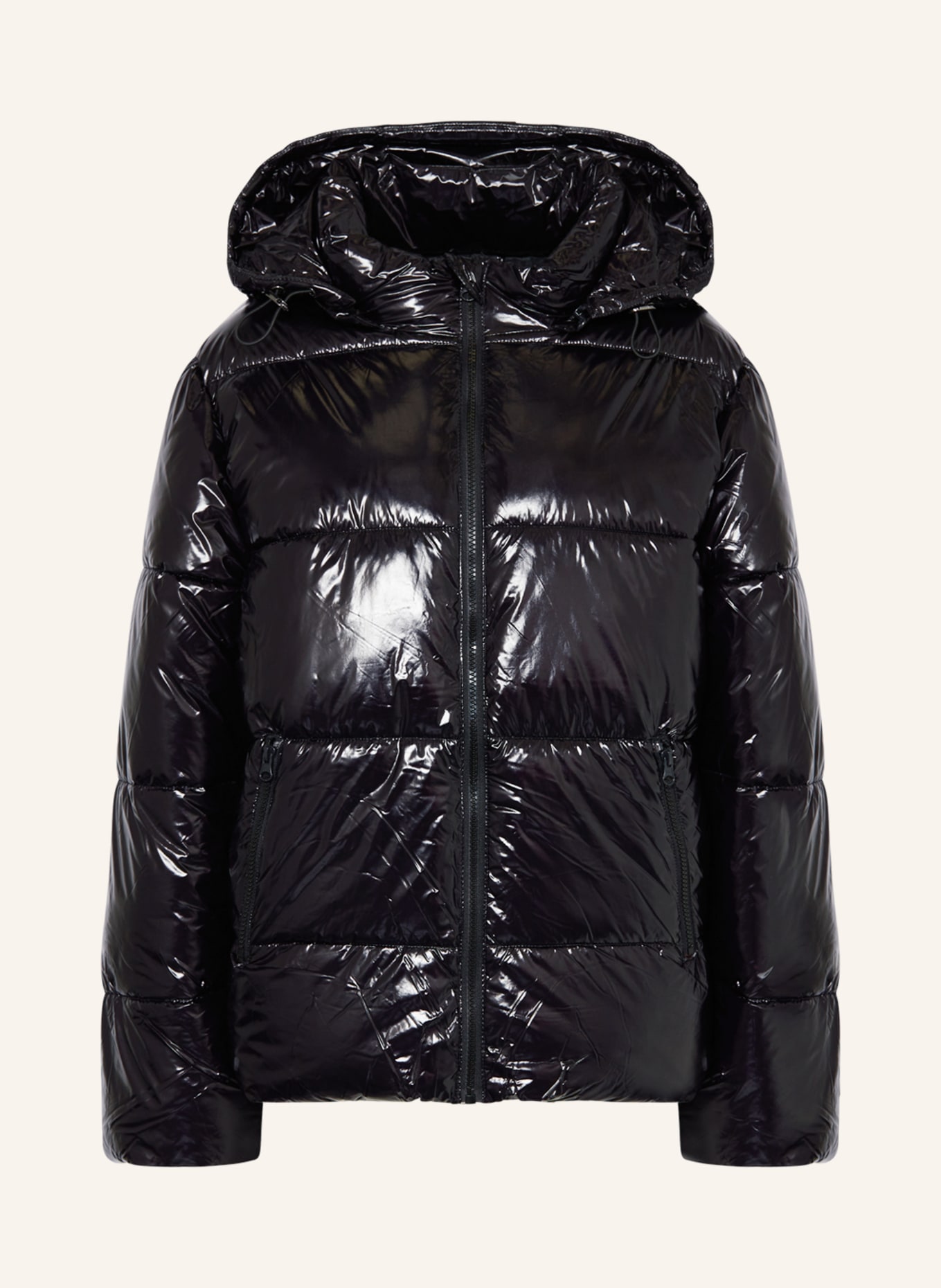 NEO NOIR Quilted jacket with detachable hood, Color: BLACK (Image 1)