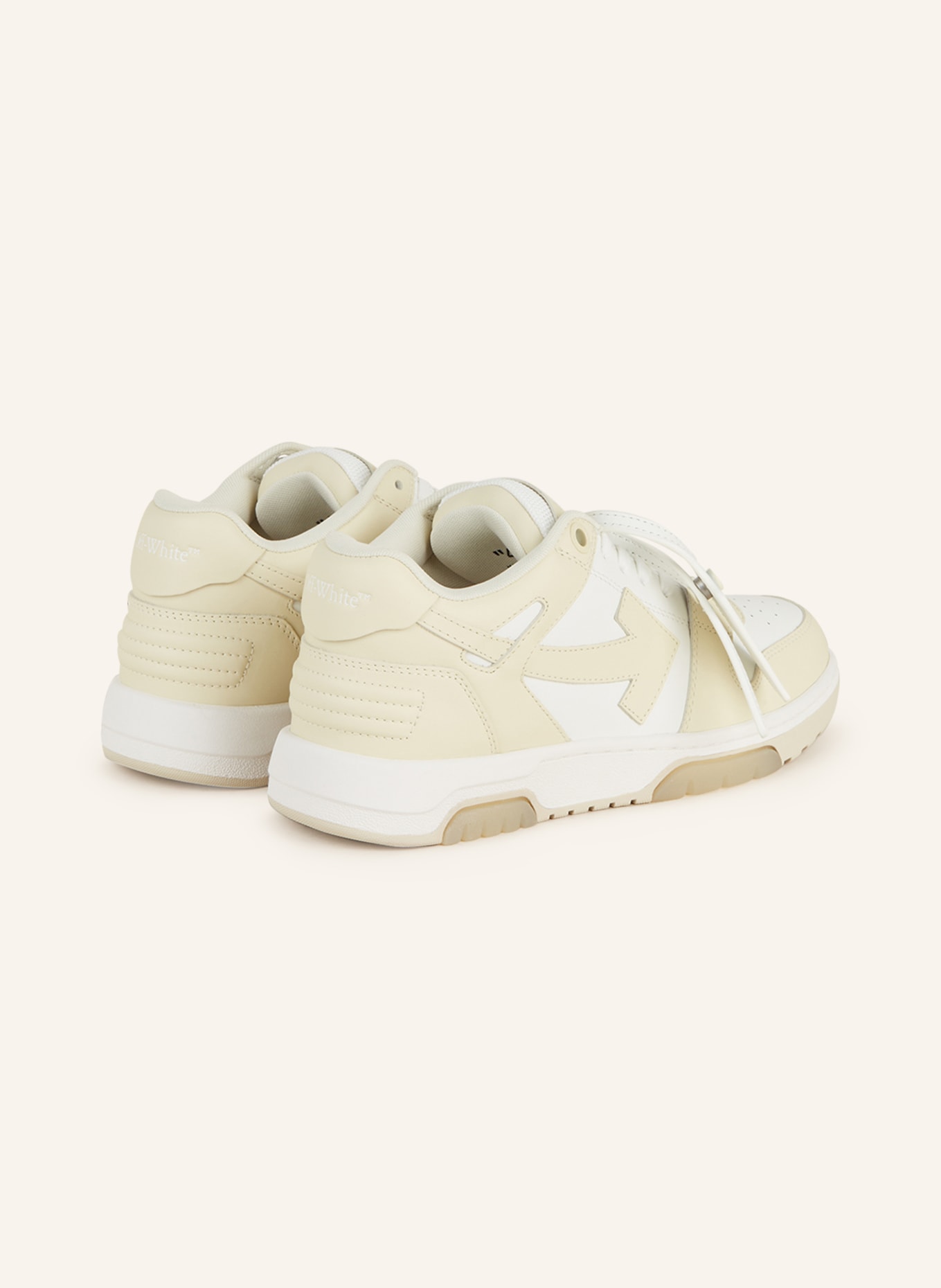 Off-White Sneakers OUT OF OFFICE, Color: BEIGE/ WHITE (Image 2)