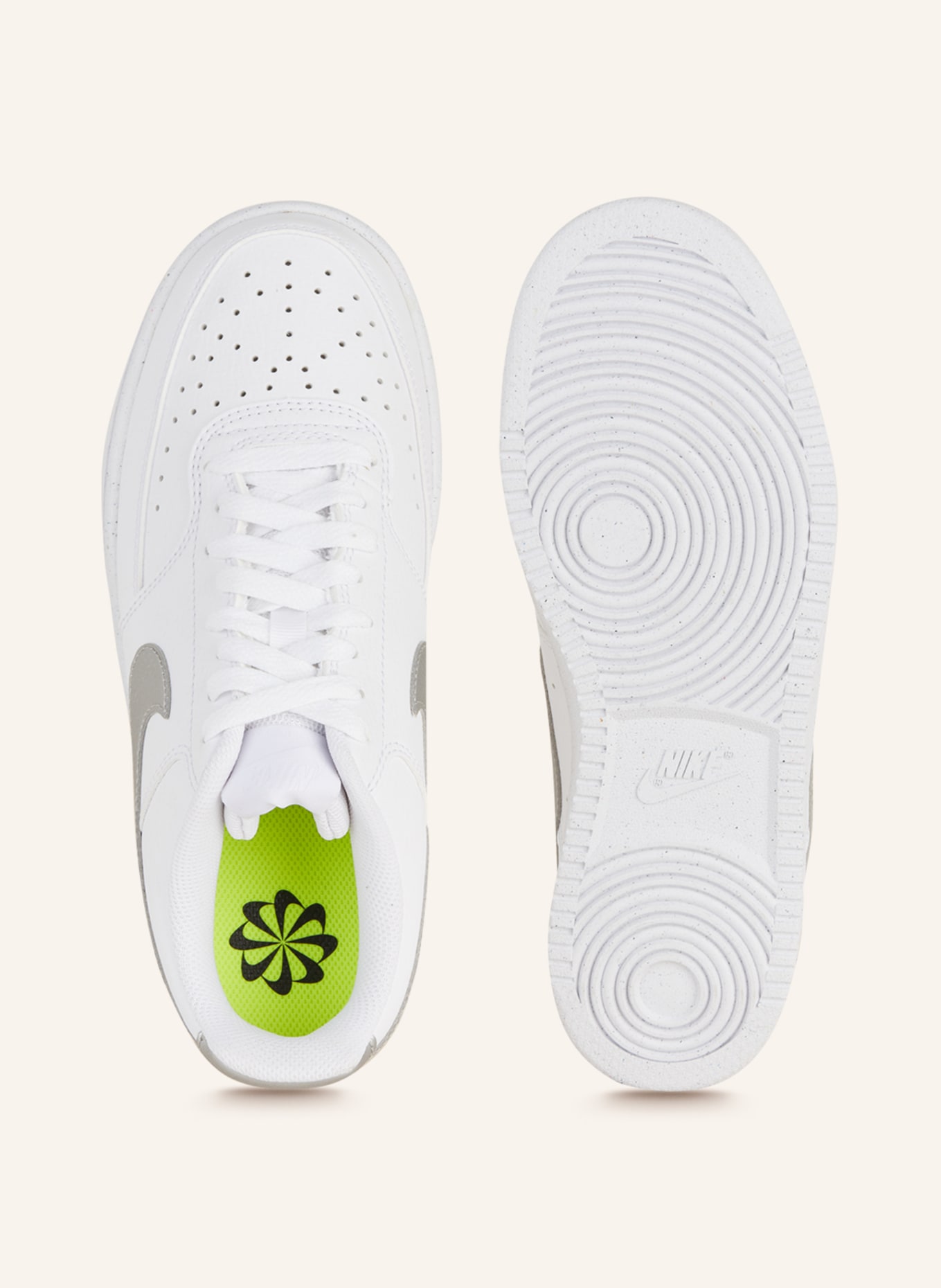Nike Sneakers COURT VISION, Color: WHITE/ SILVER (Image 5)