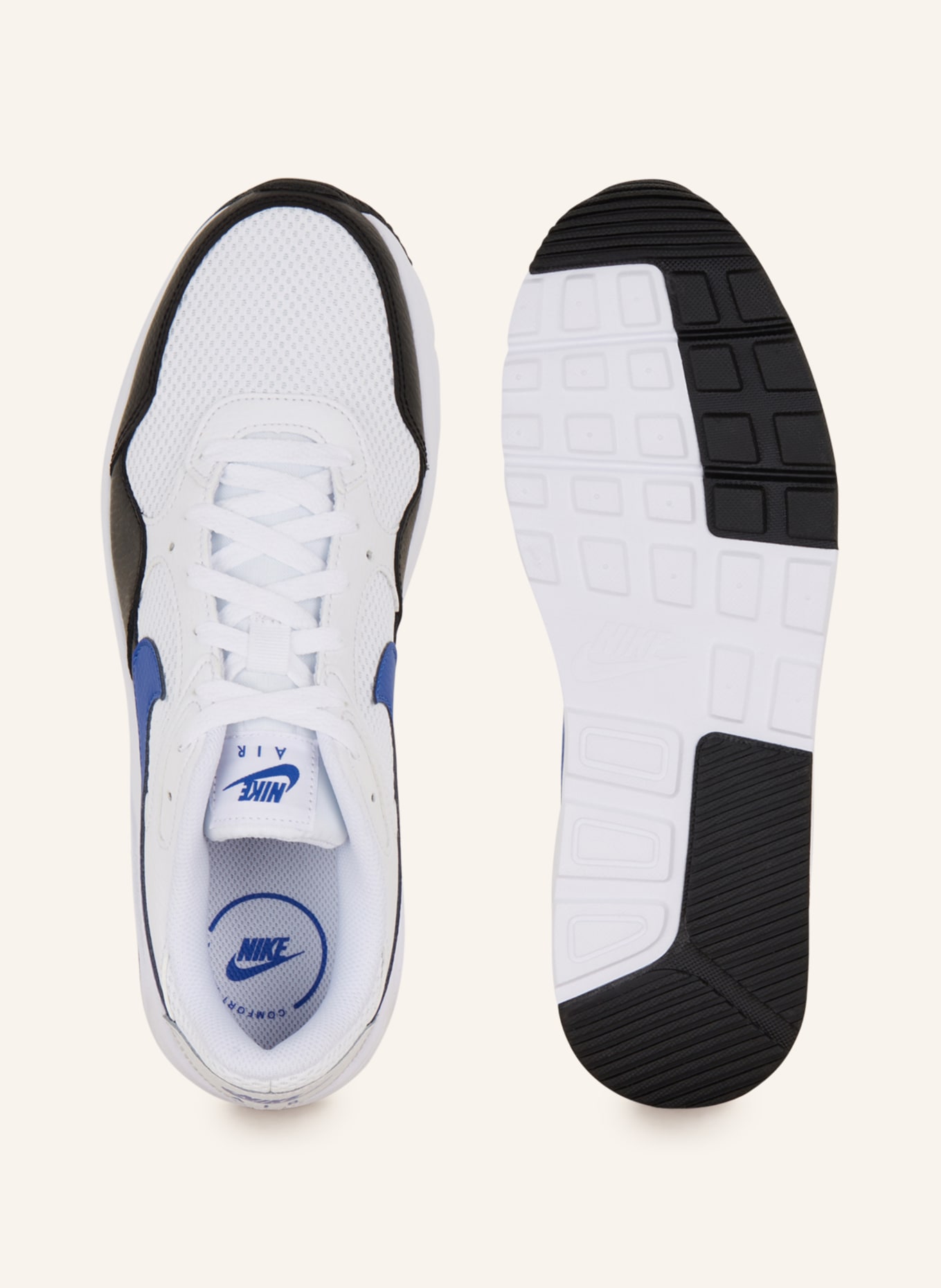 Nike Sneakers AIR MAX, Color: WHITE/ BLACK/ BLUE (Image 5)
