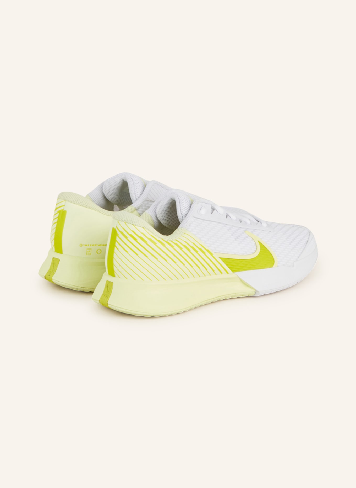Nike Tennisschuhe COURT AIR ZOOM VAPOR PRO 2, Farbe: WEISS/ GELB (Bild 2)