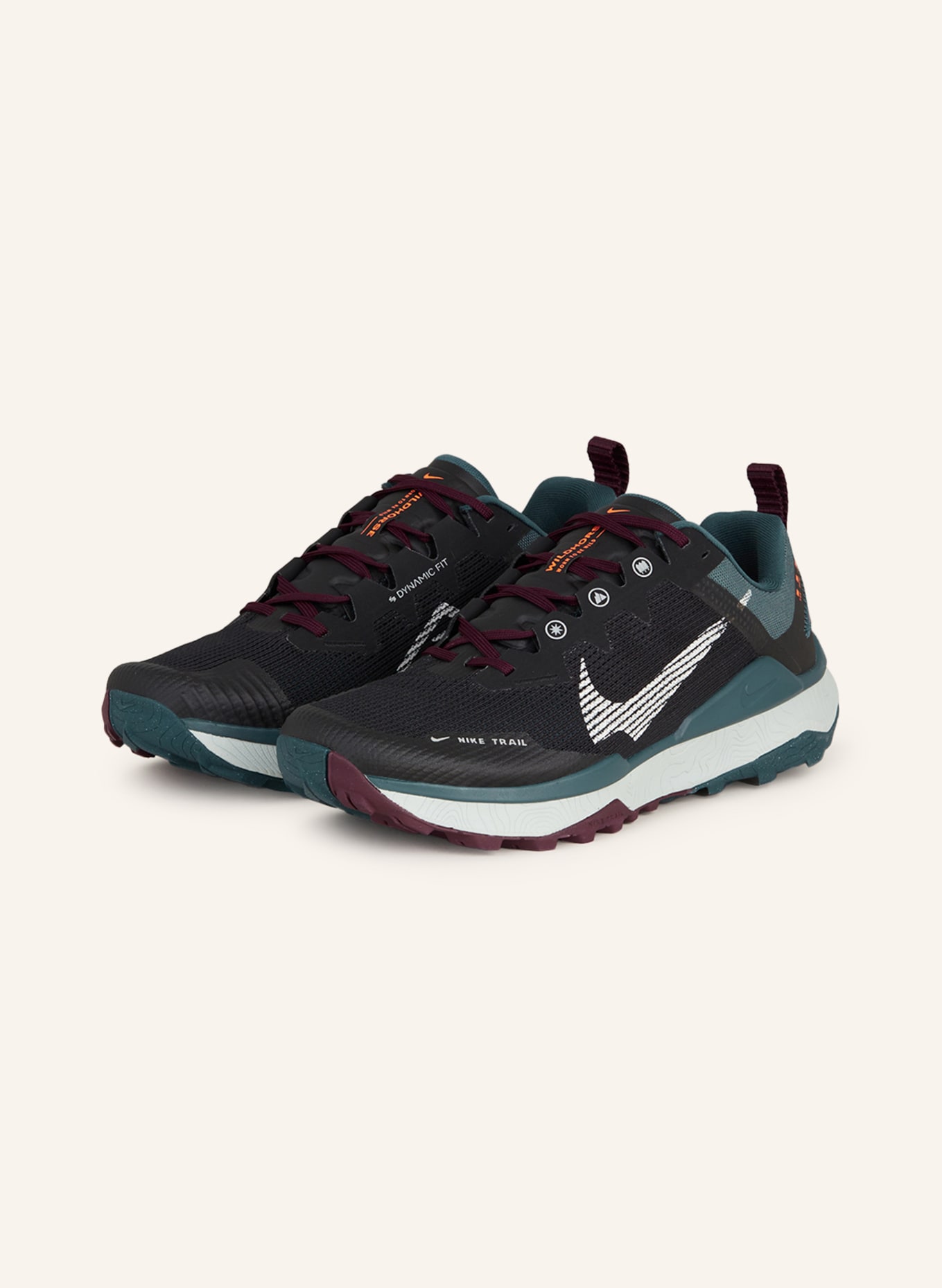 Nike Trail running shoes WILDHORSE 8, Color: BLACK/ TEAL (Image 1)