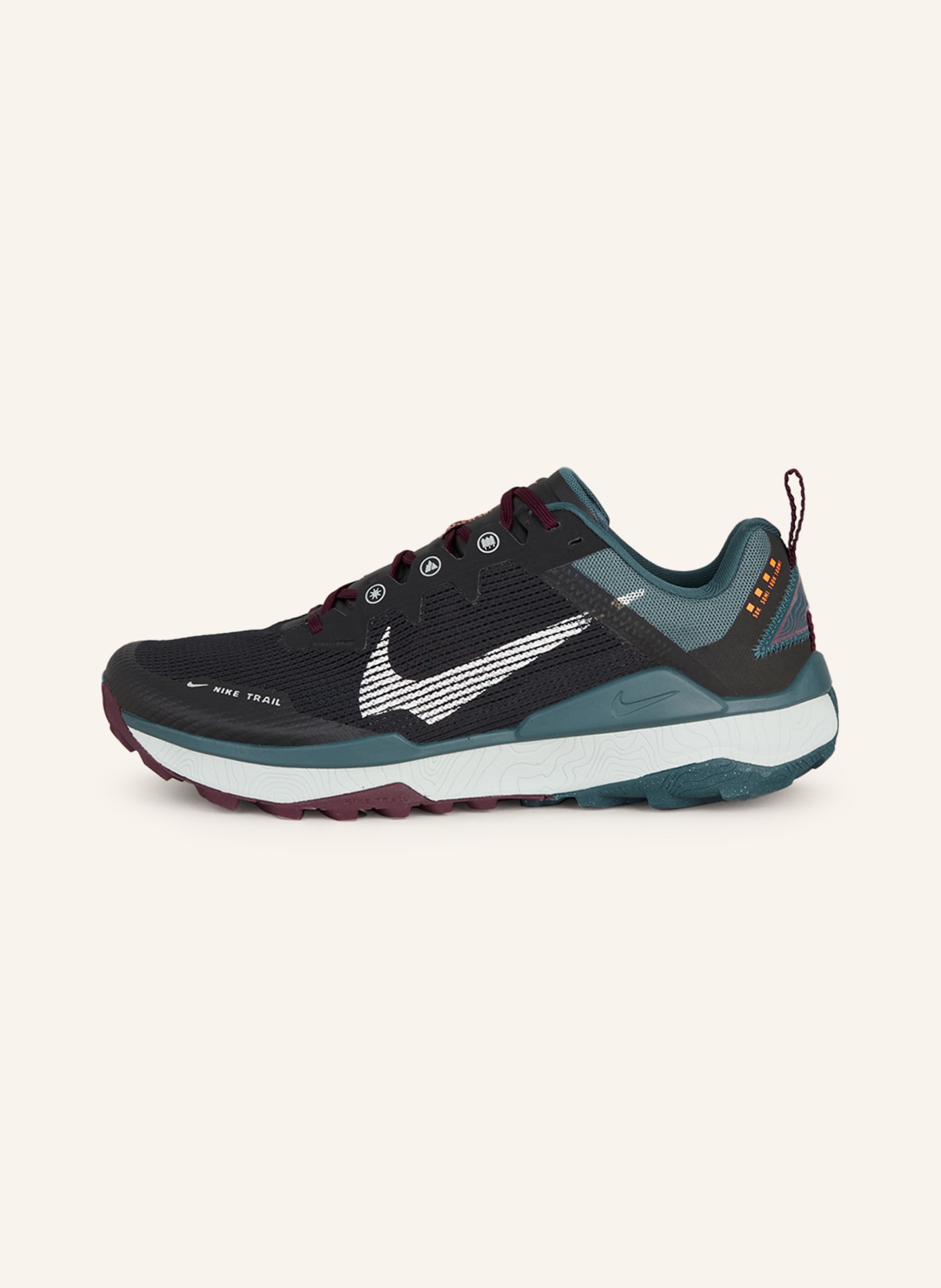 Nike Trailové boty WILDHORSE 8, Barva: ČERNÁ/ PETROLEJOVÁ (Obrázek 4)