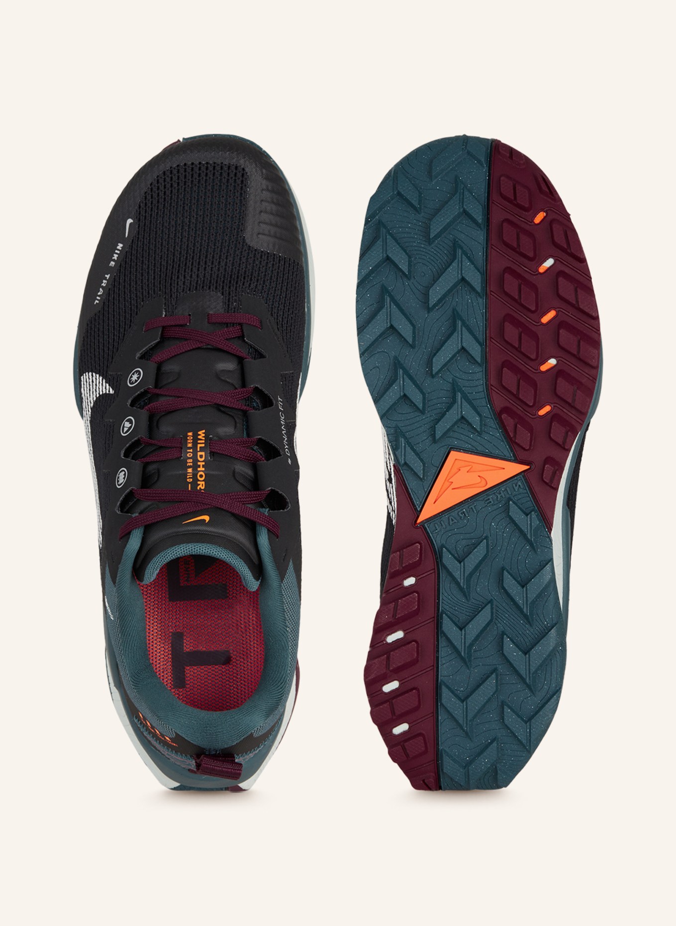 Nike Trailové boty WILDHORSE 8, Barva: ČERNÁ/ PETROLEJOVÁ (Obrázek 5)
