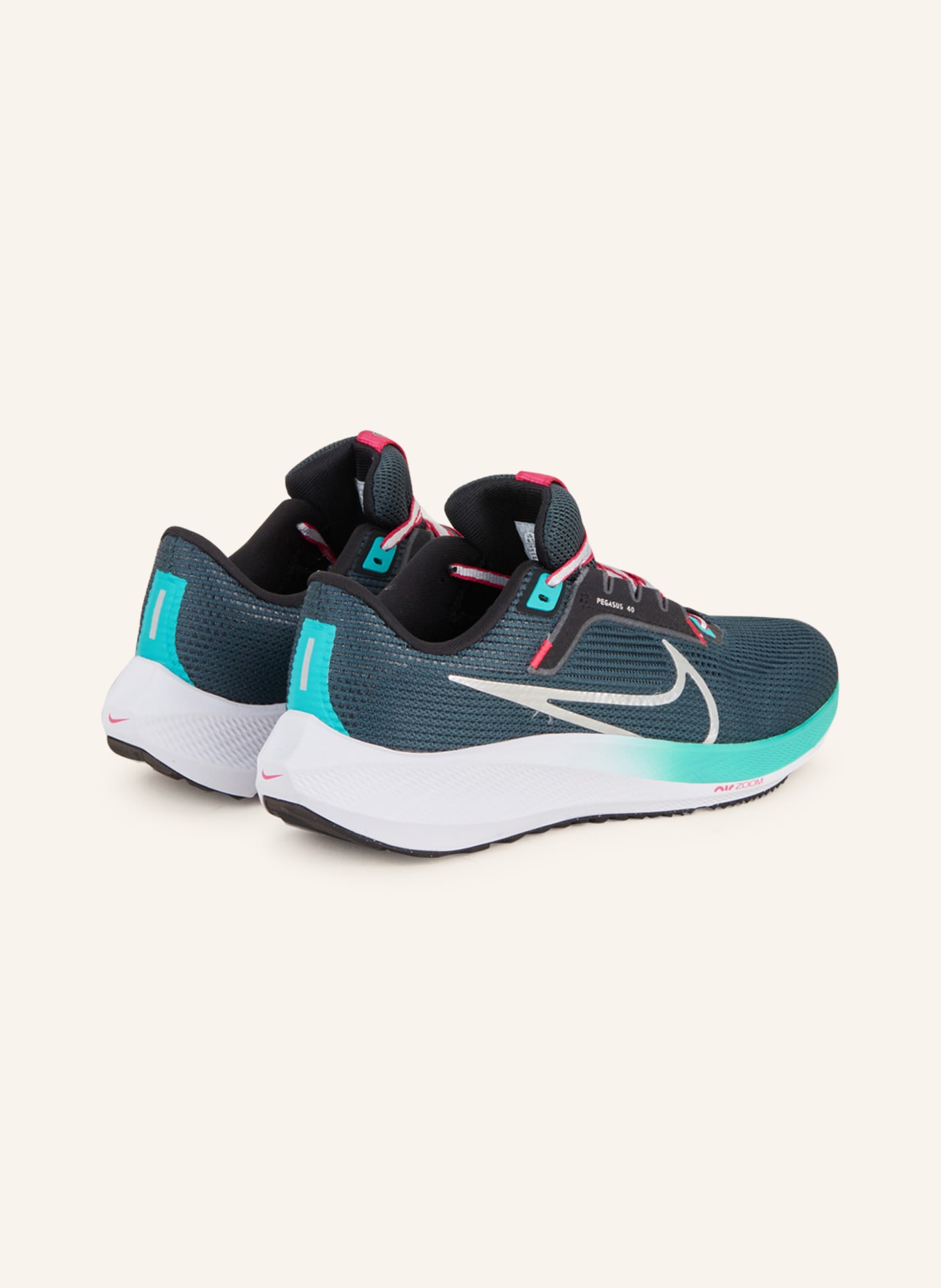 Nike Laufschuhe PEGASUS 40, Farbe: PETROL/ SILBER (Bild 2)