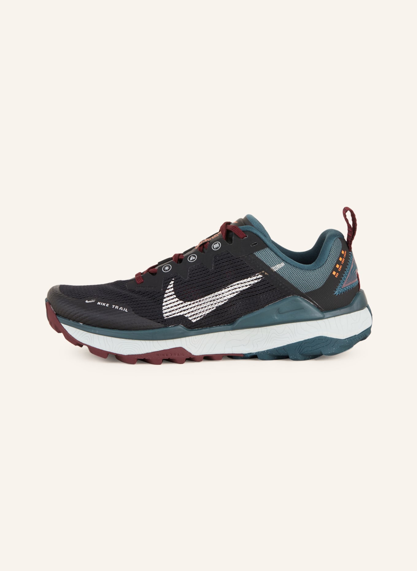 Nike Trailrunning-Schuhe WILDHORSE 8, Farbe: SCHWARZ/ PETROL/ WEISS (Bild 4)