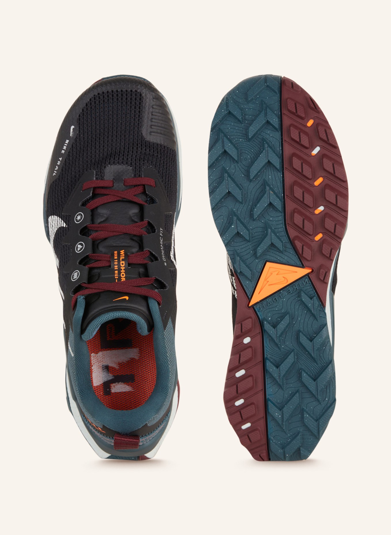 Nike Trailrunning-Schuhe WILDHORSE 8, Farbe: SCHWARZ/ PETROL/ WEISS (Bild 5)