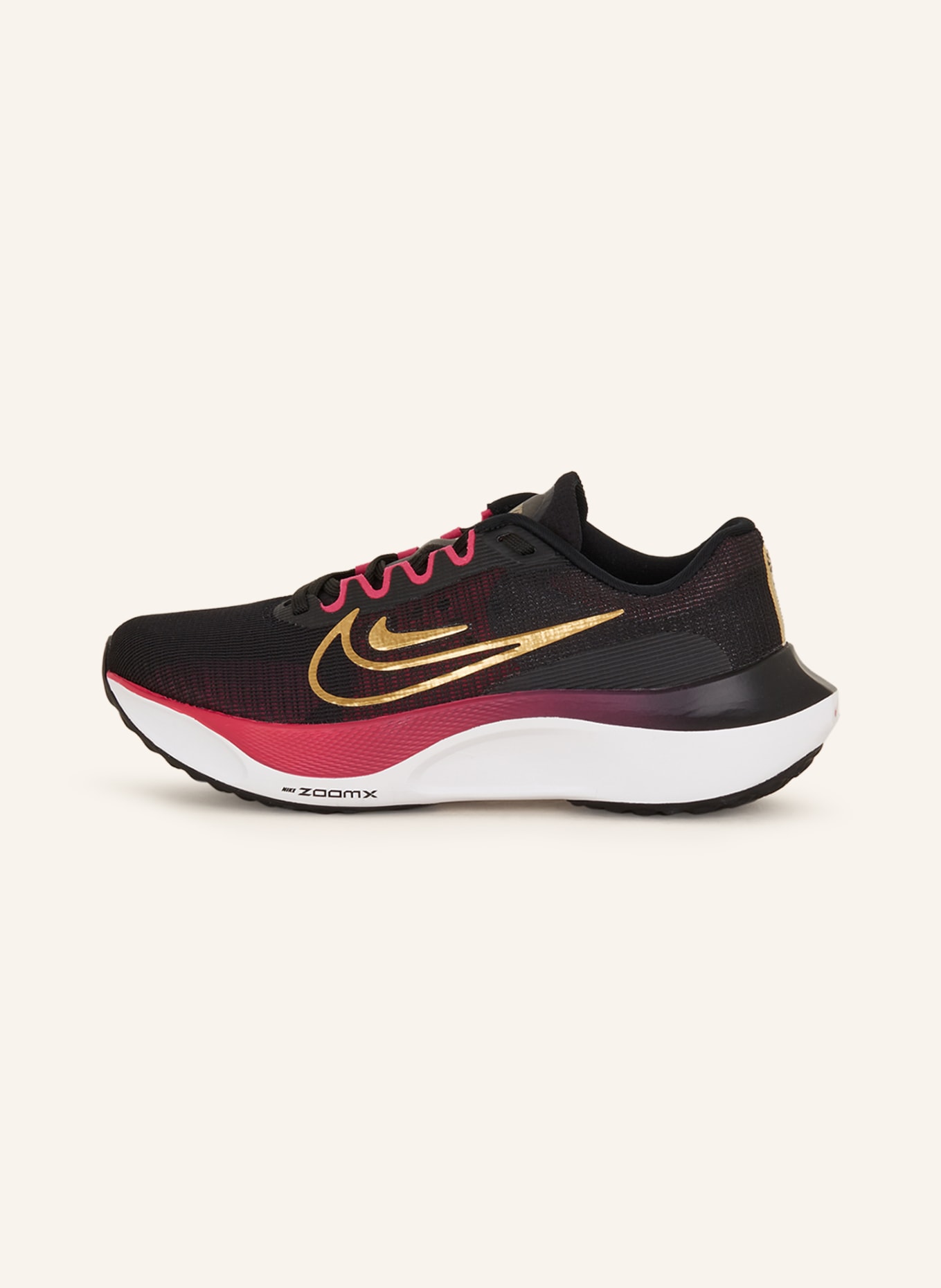 Nike Laufschuhe ZOOM FLY 5, Farbe: SCHWARZ/ PINK/ GOLD (Bild 4)