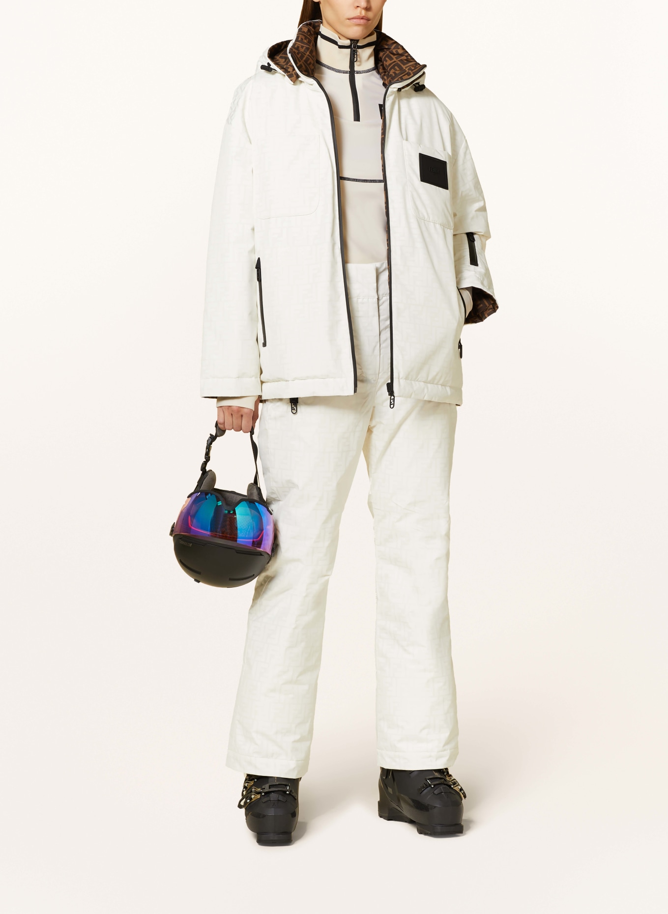 FENDI Reversible ski jacket, Color: ECRU (Image 2)