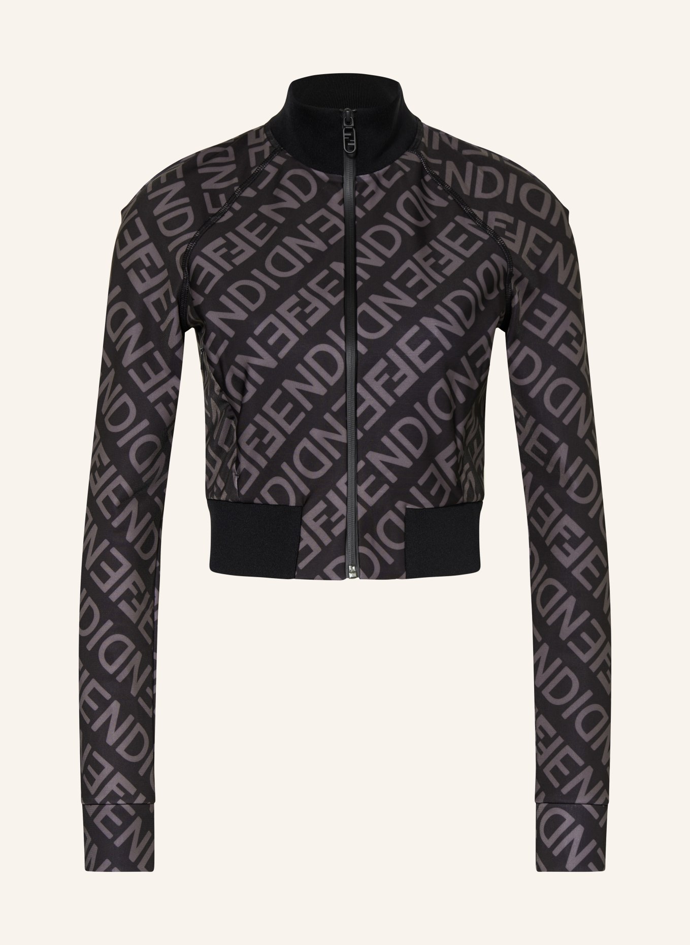 FENDI Training jacket, Color: BLACK/ GRAY (Image 1)