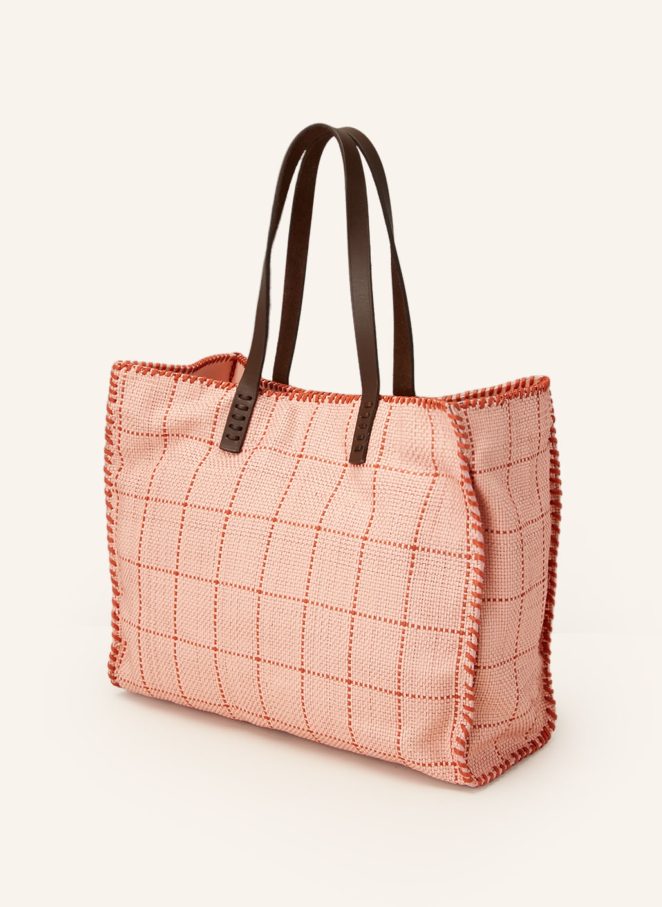 DRAGON DIFFUSION Shopper CHECK TOTE, Farbe: ROSA/ ORANGE/ BRAUN (Bild 2)