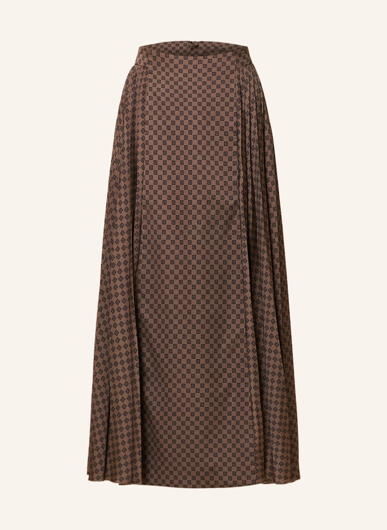 BALMAIN Pleated skirt, Color: CAMEL/ DARK BROWN (Image 1)