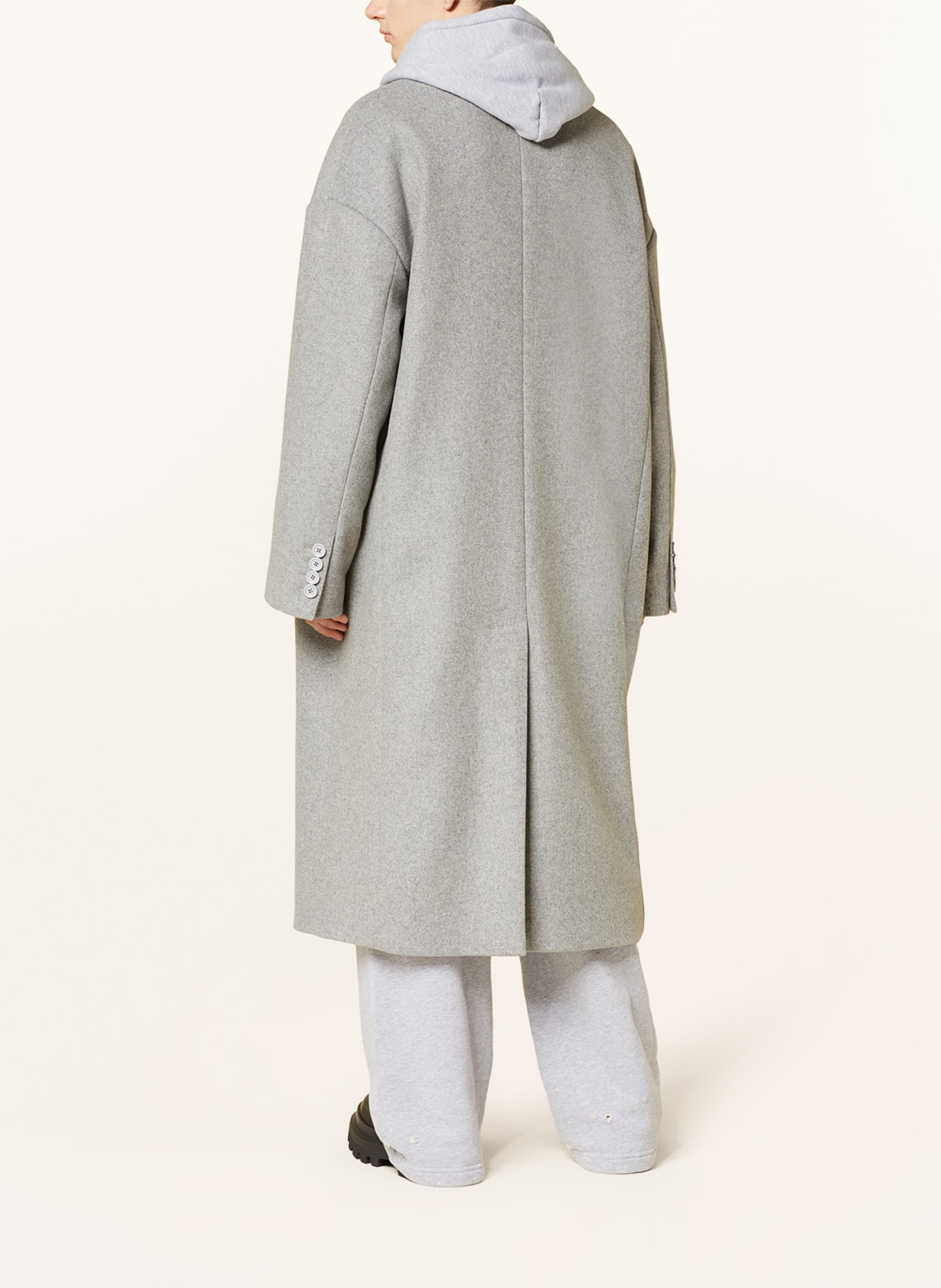 DOLCE & GABBANA Wool coat, Color: GRAY (Image 3)