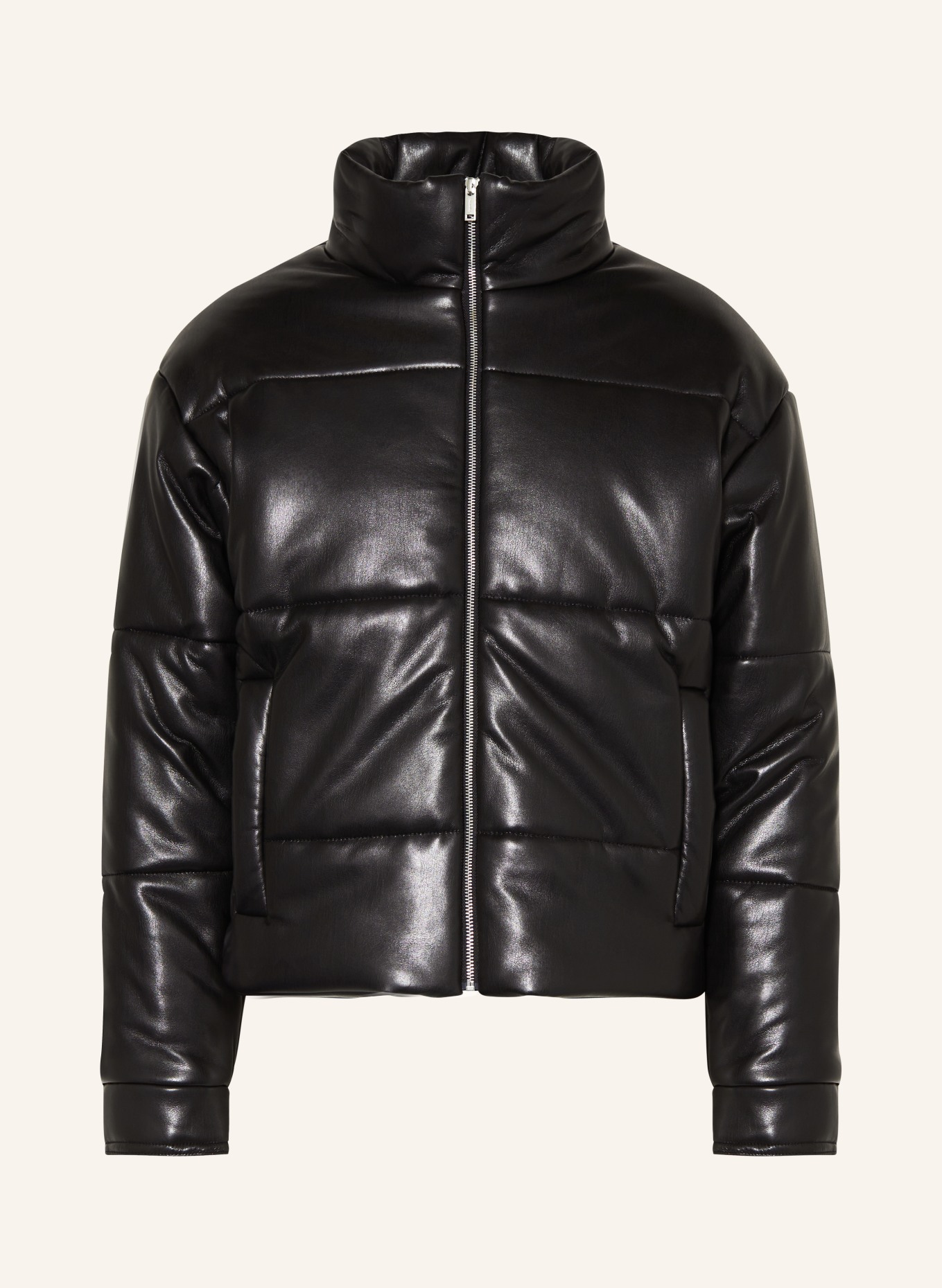 Nanushka Jacket MARRON in leather look, Color: BLACK (Image 1)