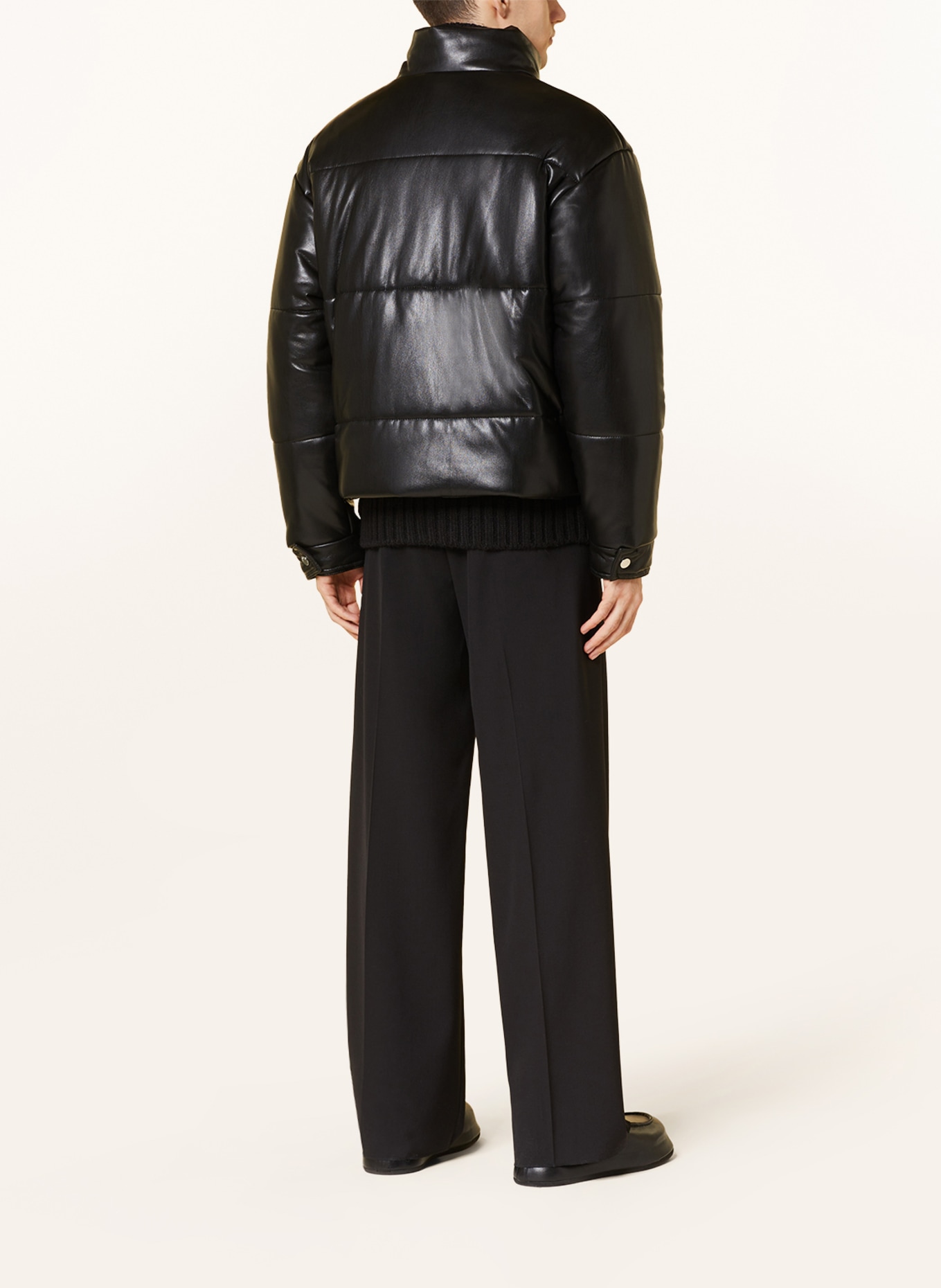 Nanushka Jacket MARRON in leather look, Color: BLACK (Image 3)