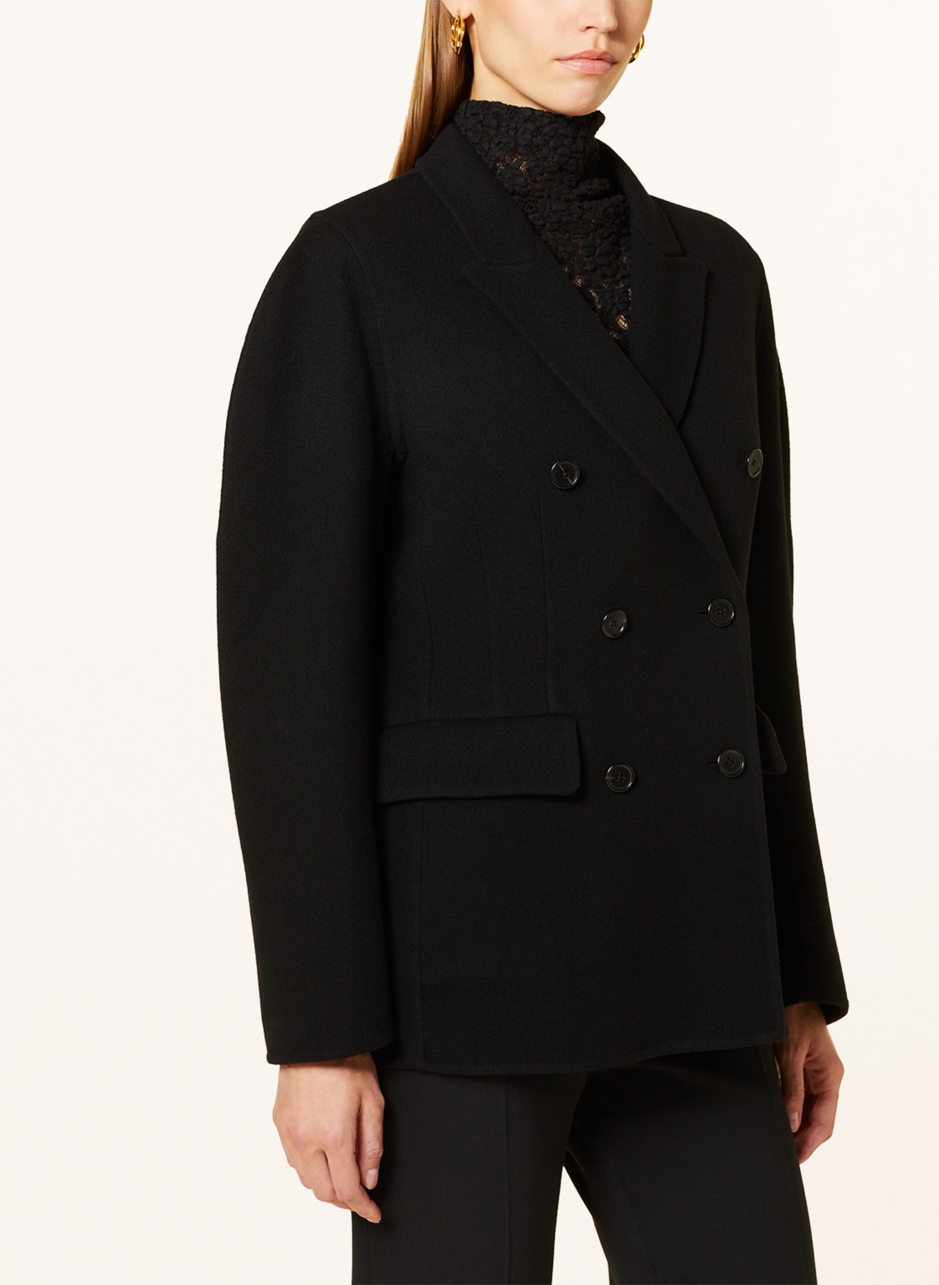 Chloé Blazer with cashmere, Color: BLACK (Image 4)