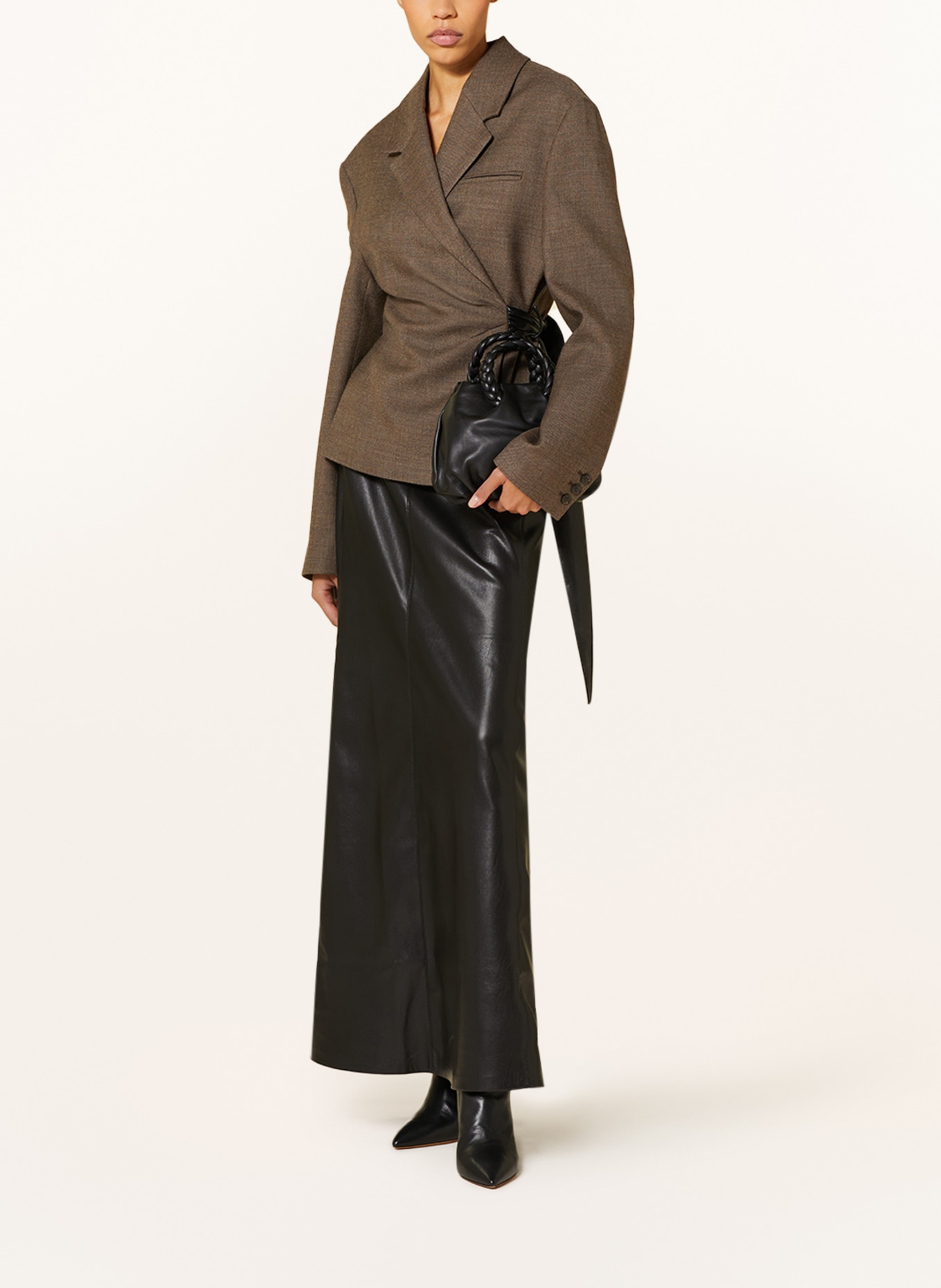 Nanushka Skirt CARLOTTA in leather look, Color: BLACK (Image 2)