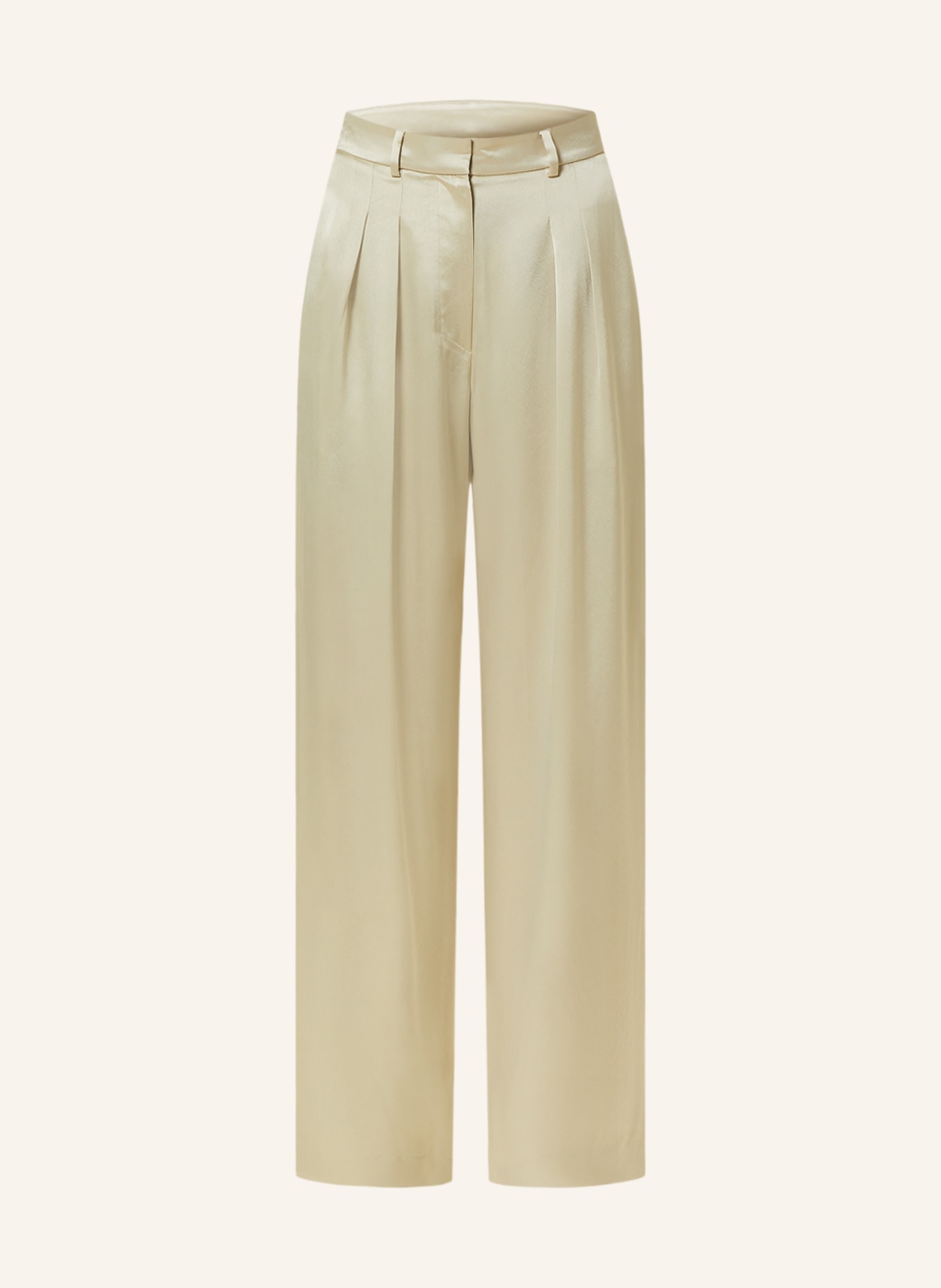Nanushka Wide leg trousers LYNDA made of satin, Color: LIGHT BROWN (Image 1)