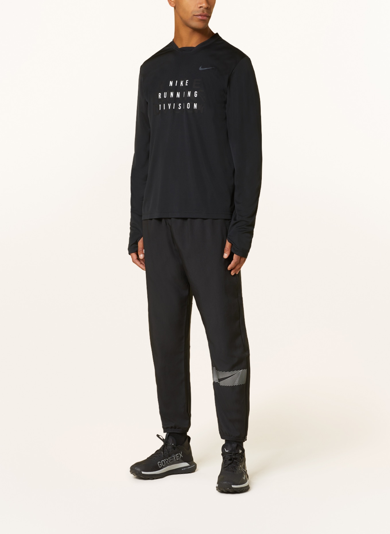 Nike Running shirt DRI-FIT RUN DIVISION, Color: BLACK/ WHITE (Image 2)