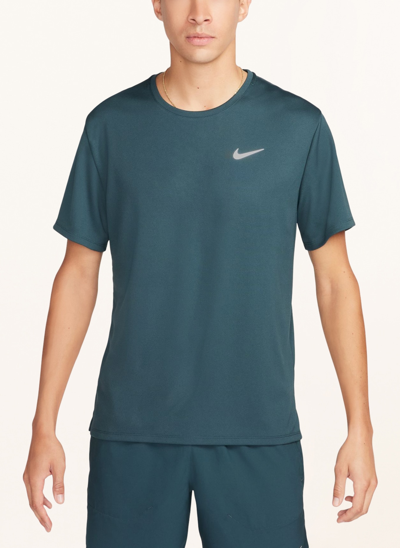 Nike Tričko MILER, Barva: PETROLEJOVÁ (Obrázek 2)
