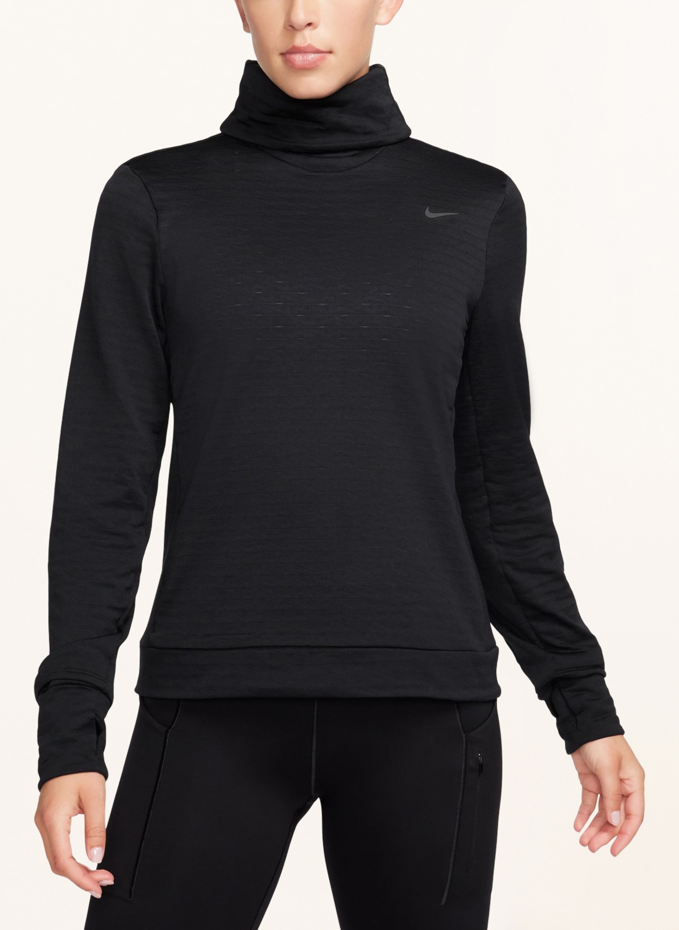 Nike Koszulka do biegania THERMA-FIT SWIFT ELEMENT, Kolor: CZARNY (Obrazek 2)