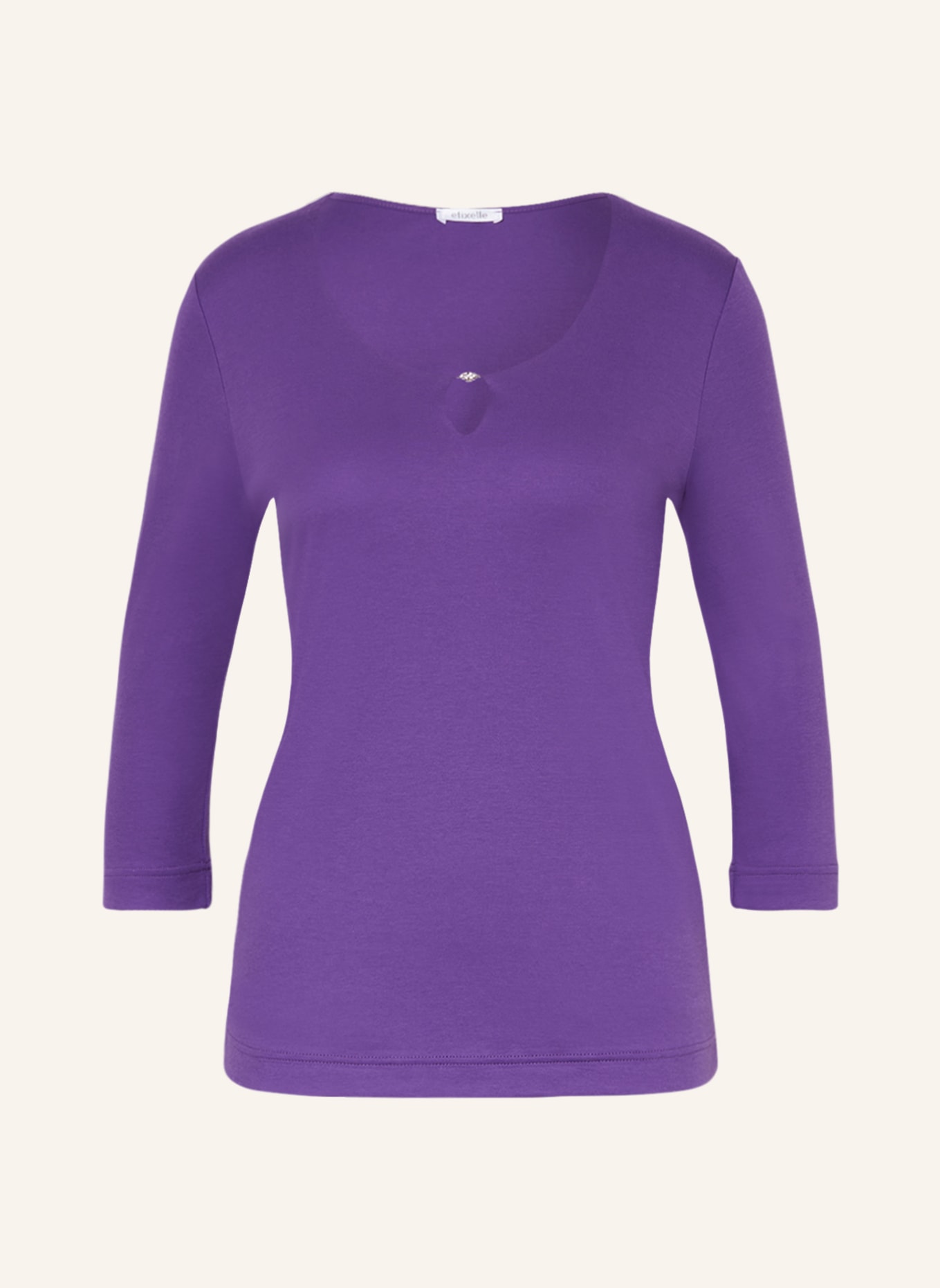 efixelle Shirt with 3/4 sleeves, Color: PURPLE (Image 1)