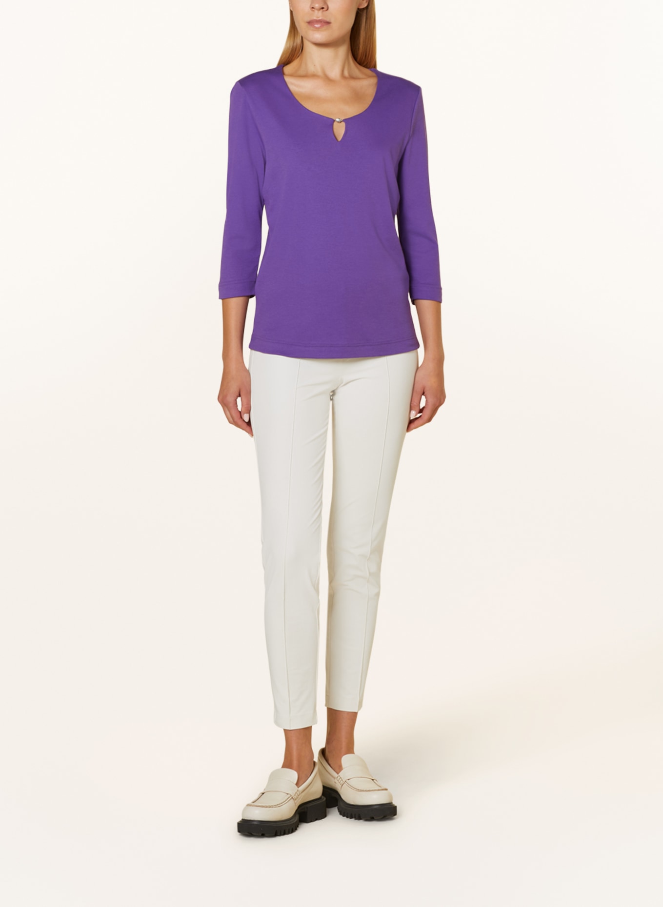 efixelle Shirt with 3/4 sleeves, Color: PURPLE (Image 2)