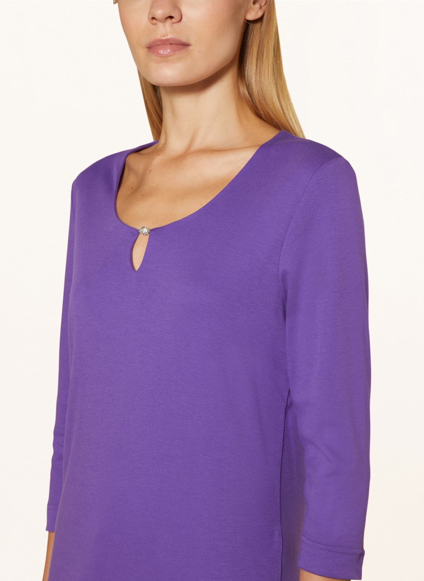 efixelle Shirt with 3/4 sleeves, Color: PURPLE (Image 4)