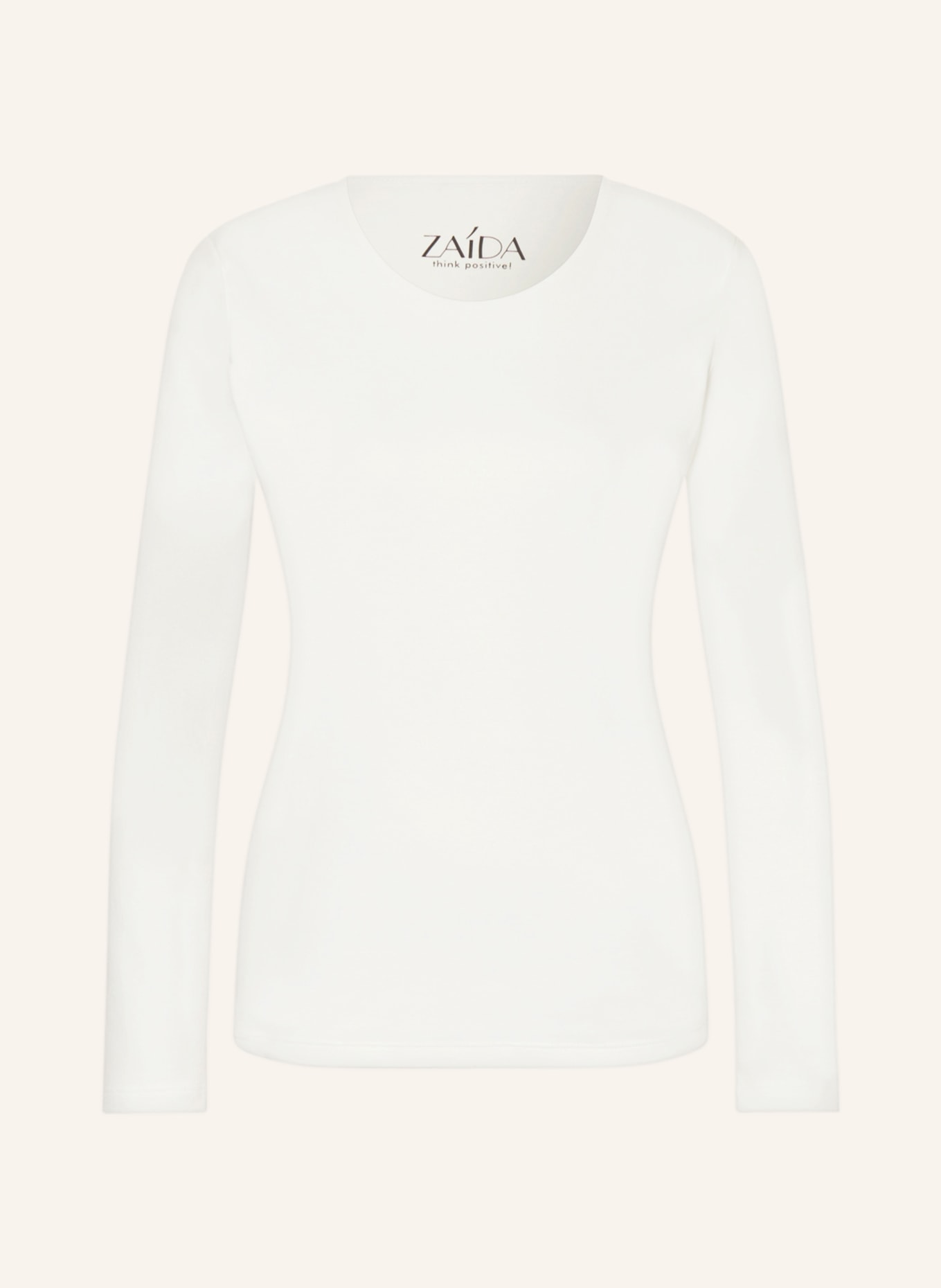 ZAÍDA Long sleeve shirt, Color: ECRU (Image 1)