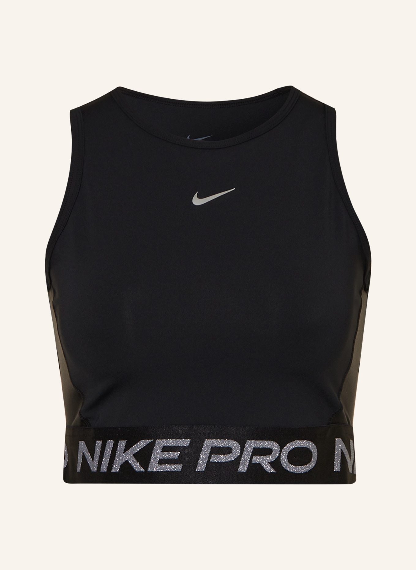 Nike Cropped top DRI-FIT PRO, Barva: ČERNÁ (Obrázek 1)
